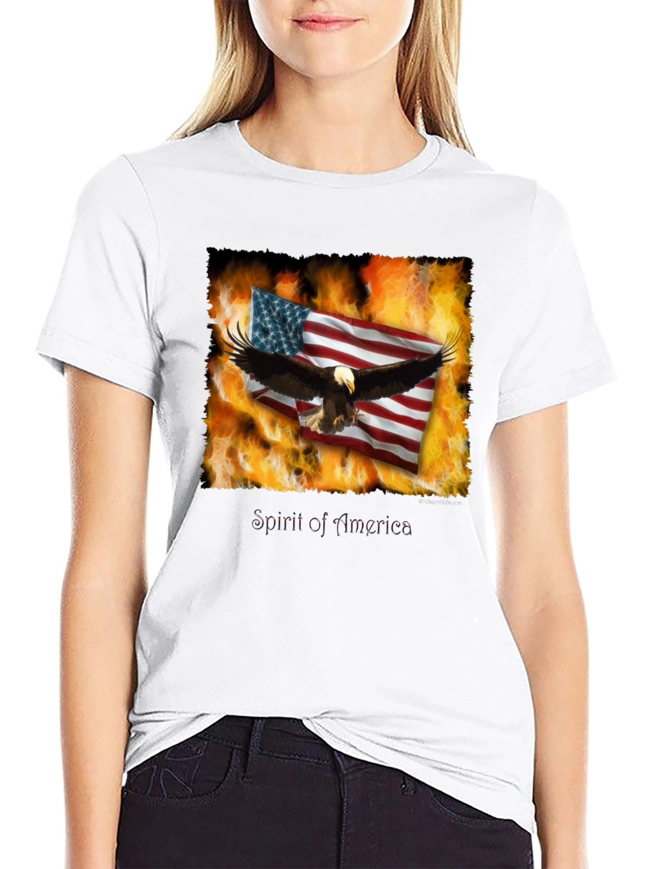 Spirit of America Eagle Graphic T-Shirt