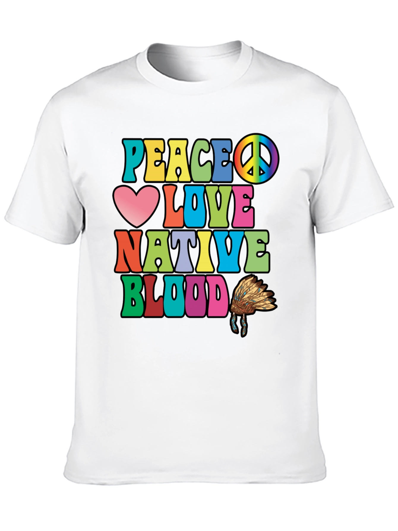 Peace Love Native Blood T-Shirt
