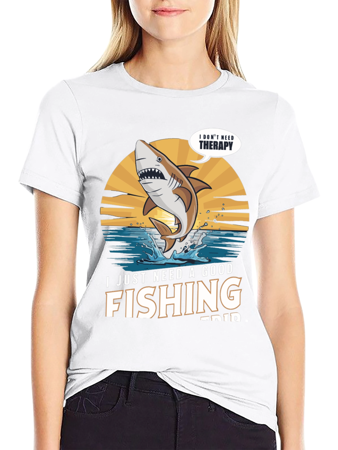 Fishing Trip T-Shirt - Shark Graphic Tee