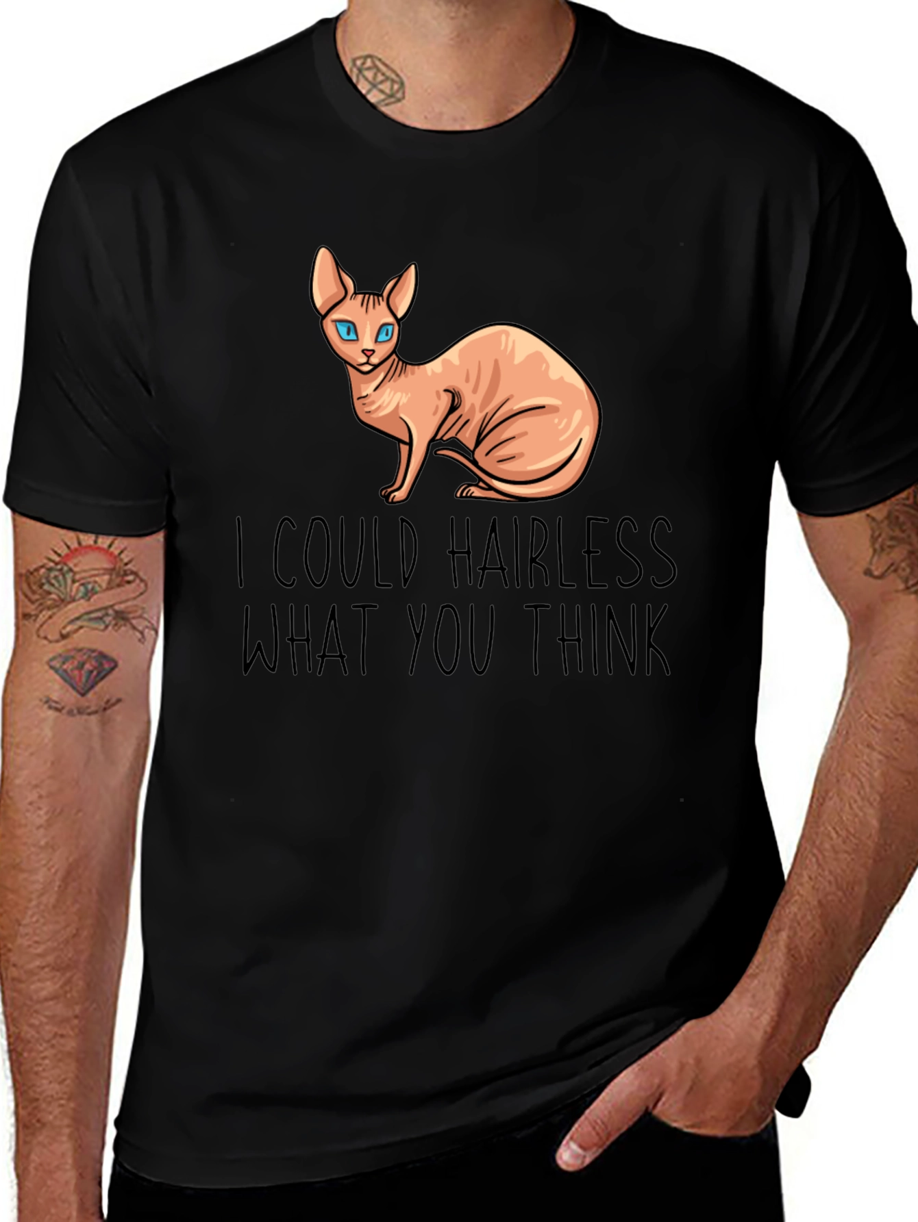 Hairless Cat Funny T-Shirt