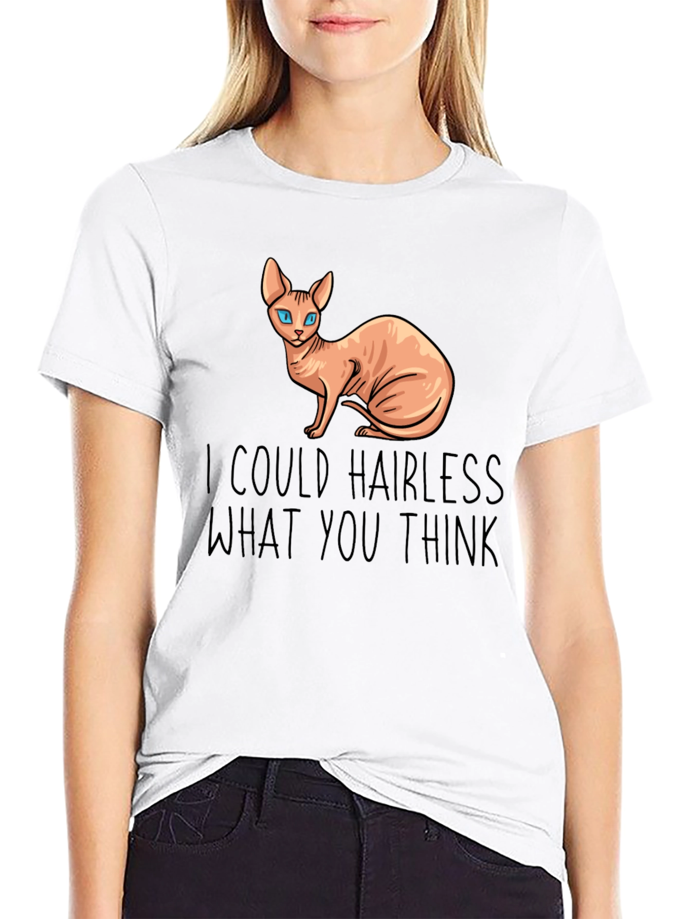 Hairless Cat Funny T-Shirt