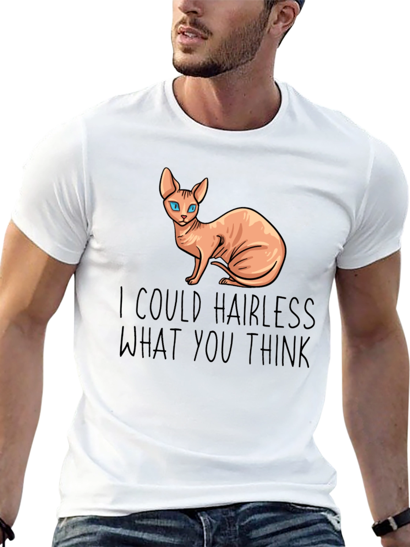 Hairless Cat Funny T-Shirt