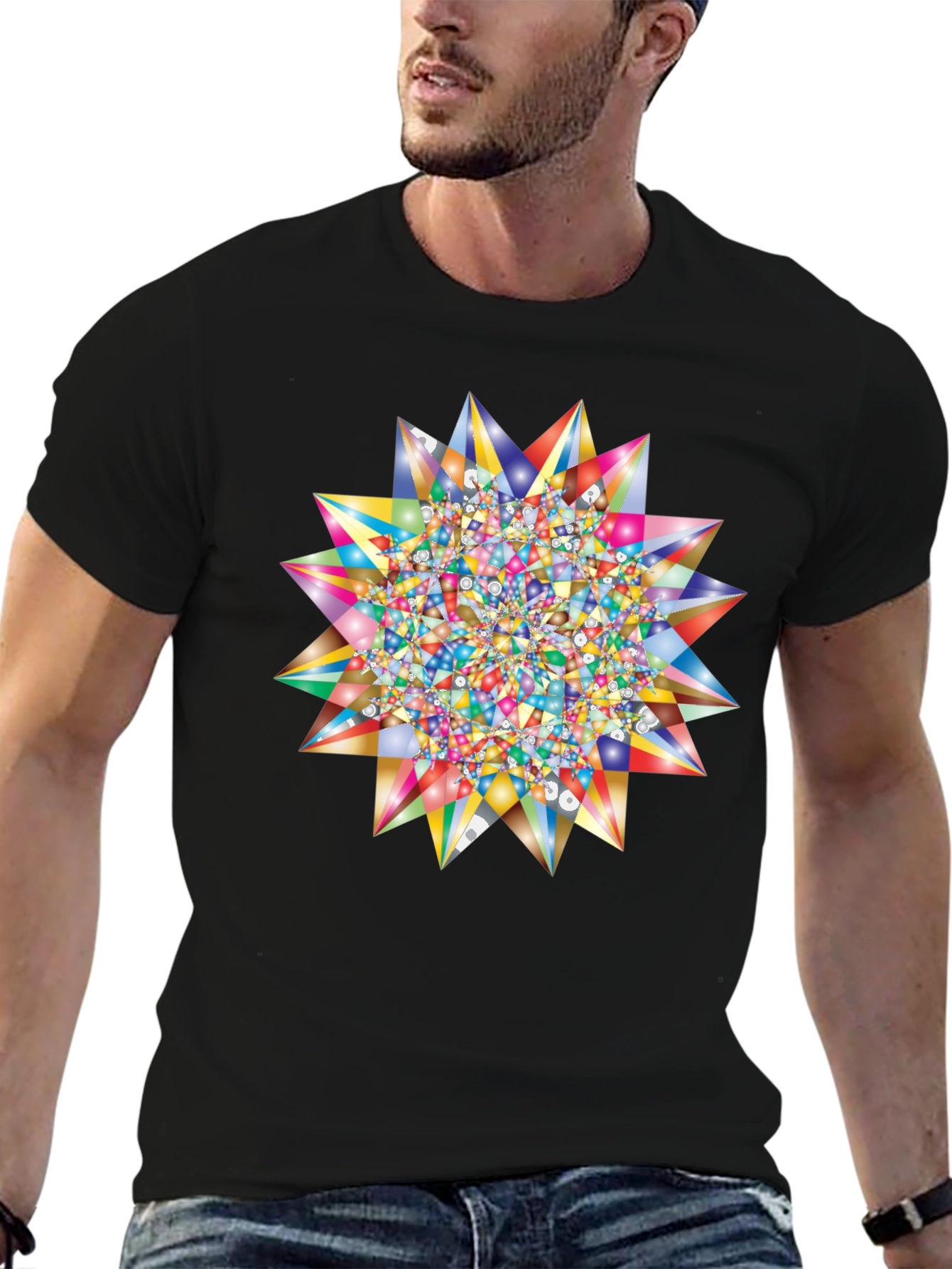 Kaleidoscope Starburst Graphic Tee