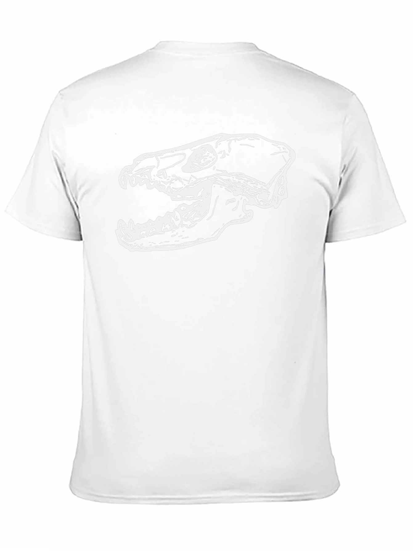 Skull Graphic Print Tee - Black