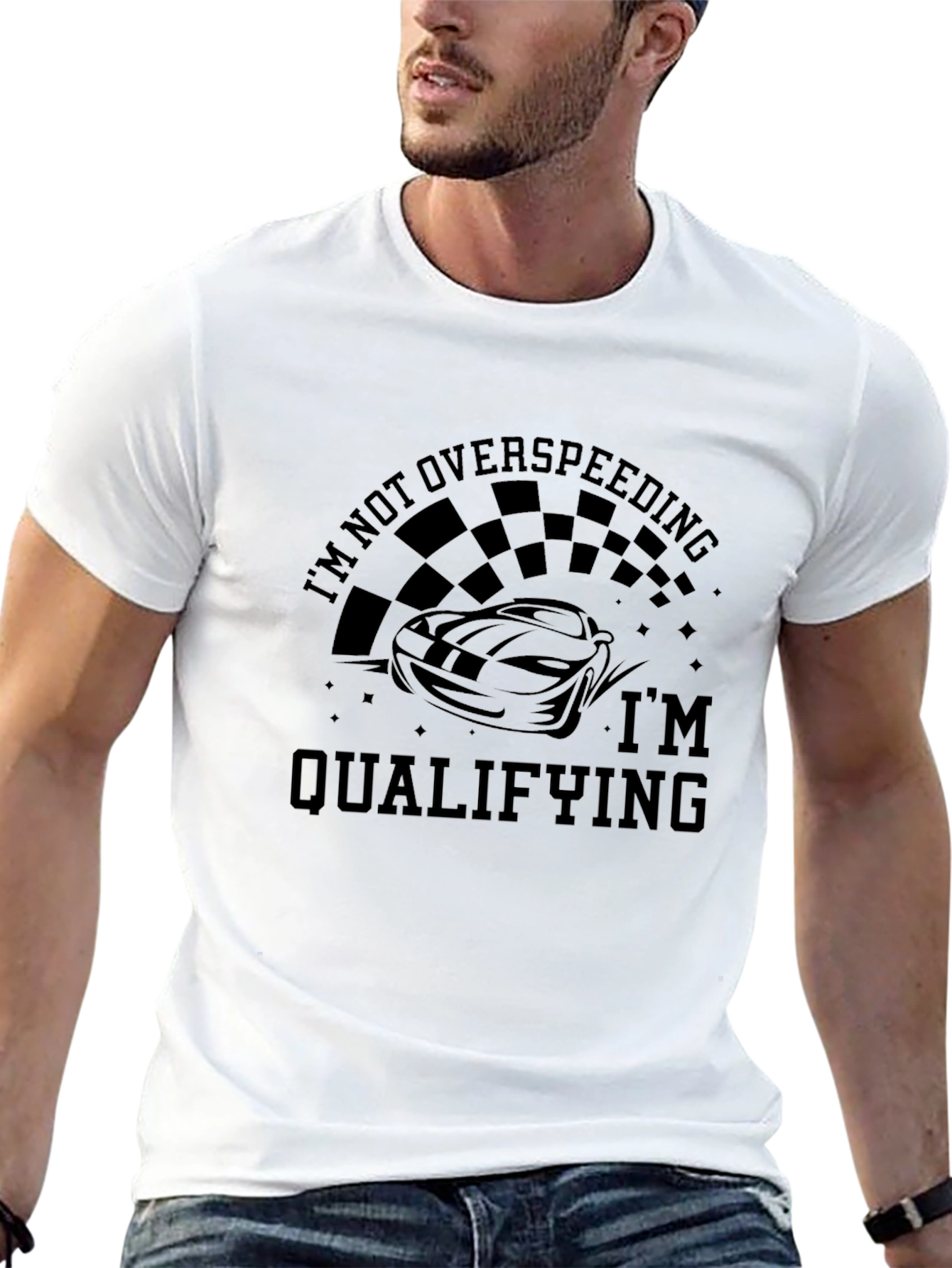 Im Not Overspeeding Im Qualifying Funny Car Racing T-Shirt
