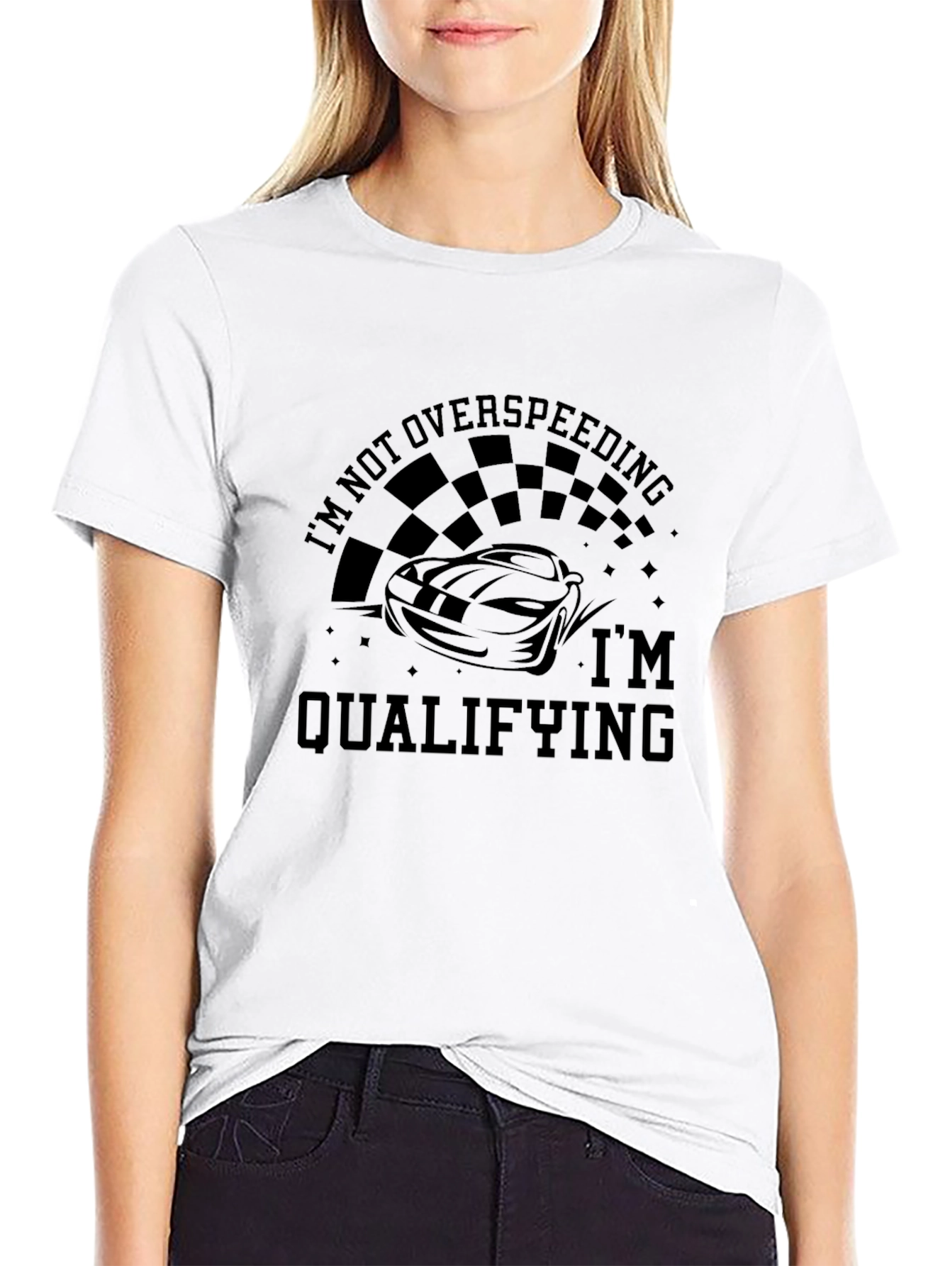 Im Not Overspeeding Im Qualifying Funny Car Racing T-Shirt