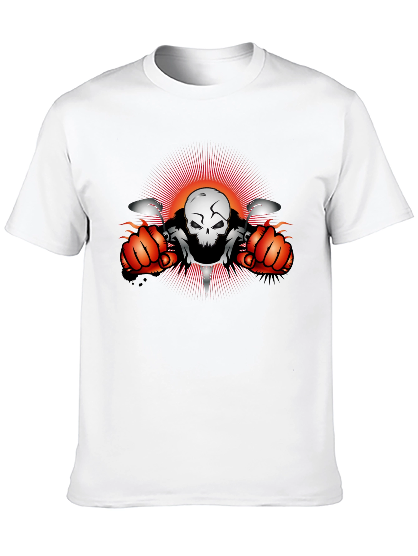 Skull Biker T-Shirt - Ride or Die Tee