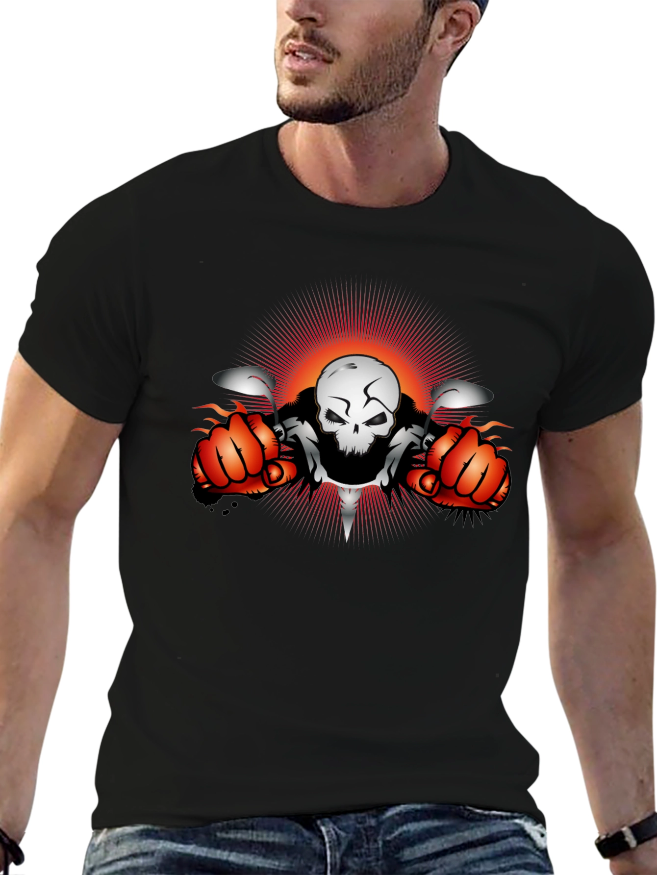 Skull Biker T-Shirt - Ride or Die Tee