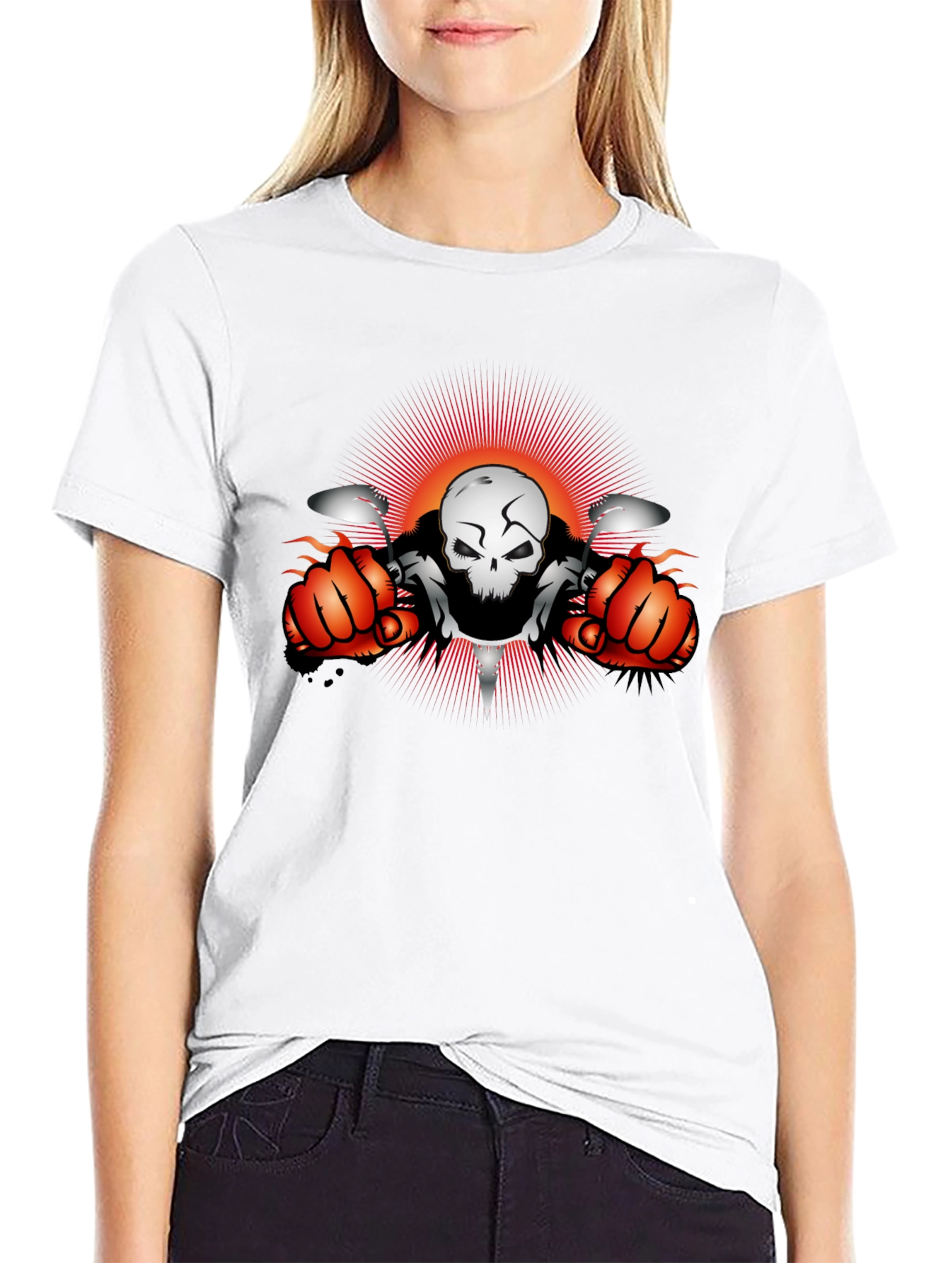 Skull Biker T-Shirt - Ride or Die Tee