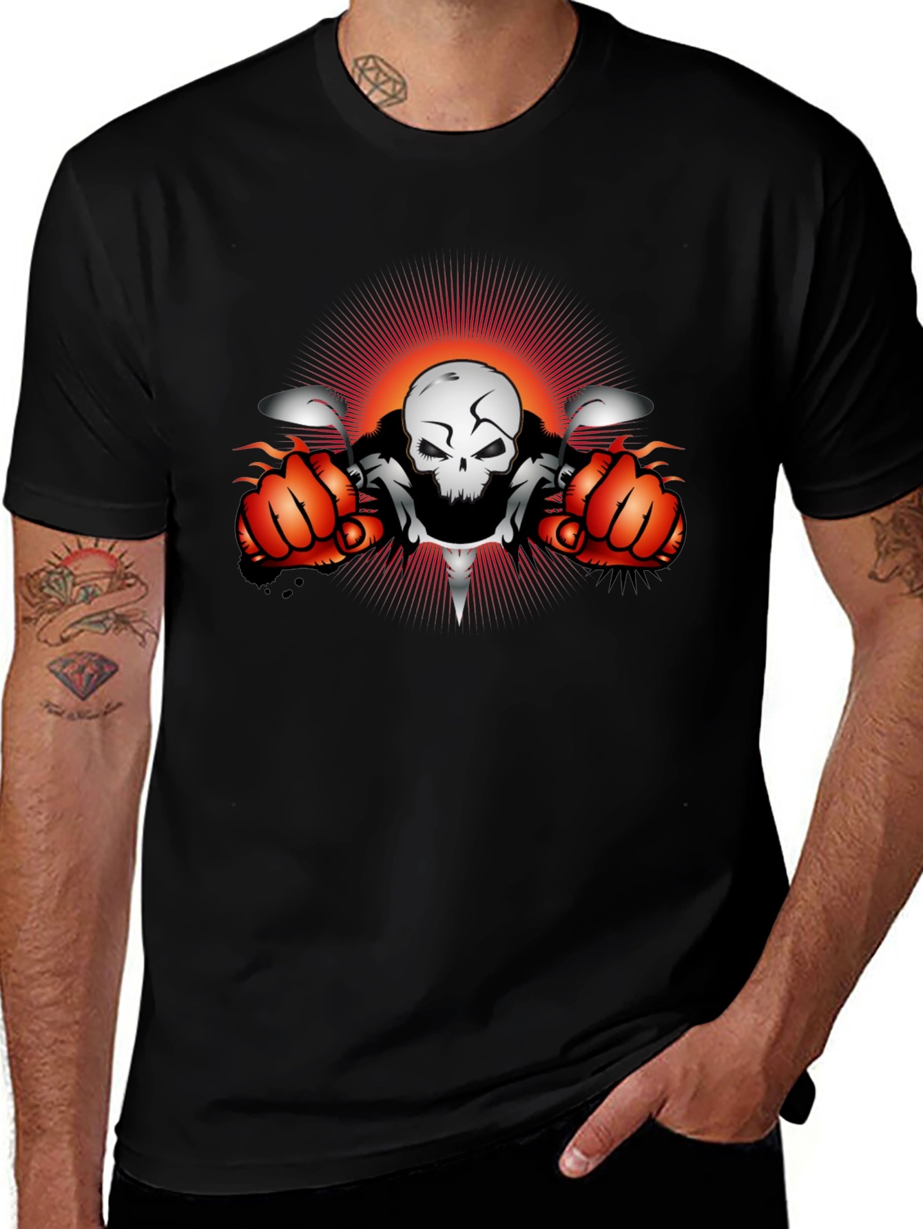 Skull Biker T-Shirt - Ride or Die Tee