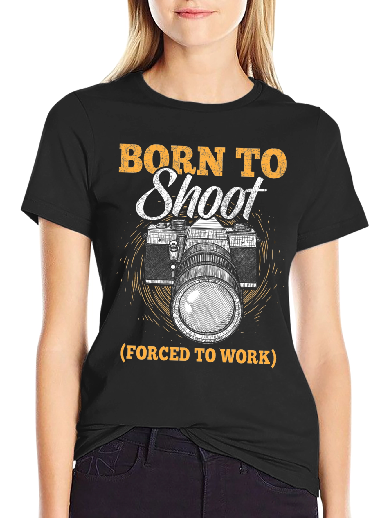 Born to Shoot Camera Graphic Tee
