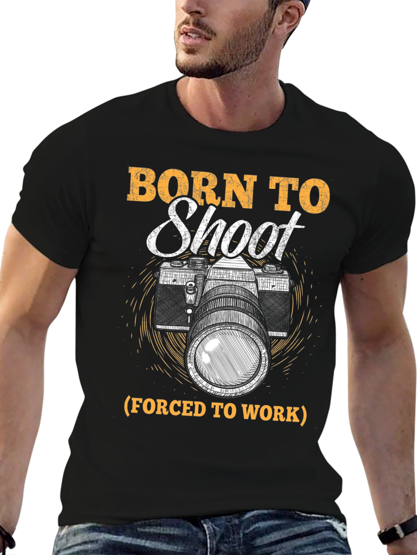 Born to Shoot Camera Graphic Tee