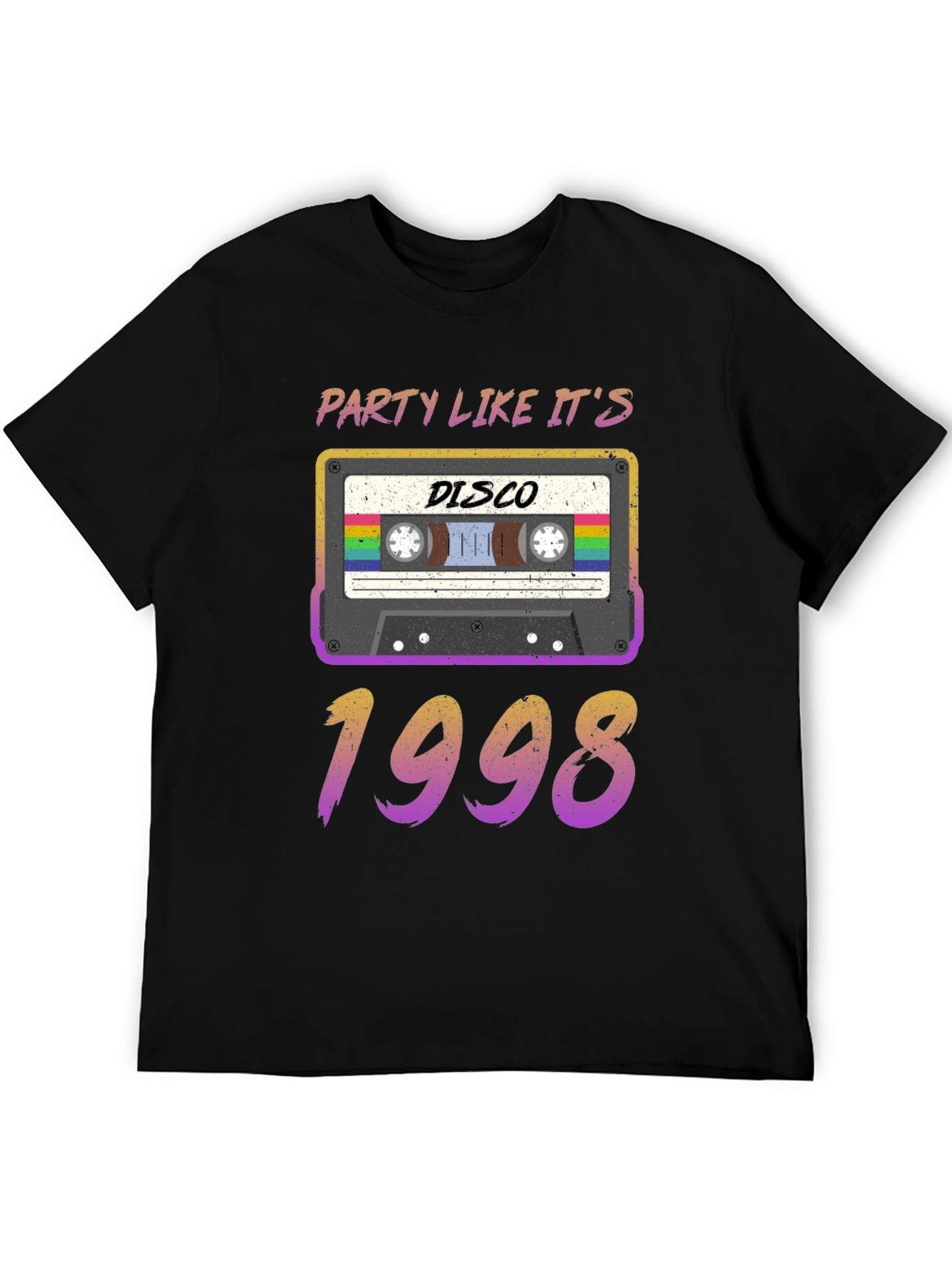 Retro Disco 1998 Cassette Graphic T-Shirt