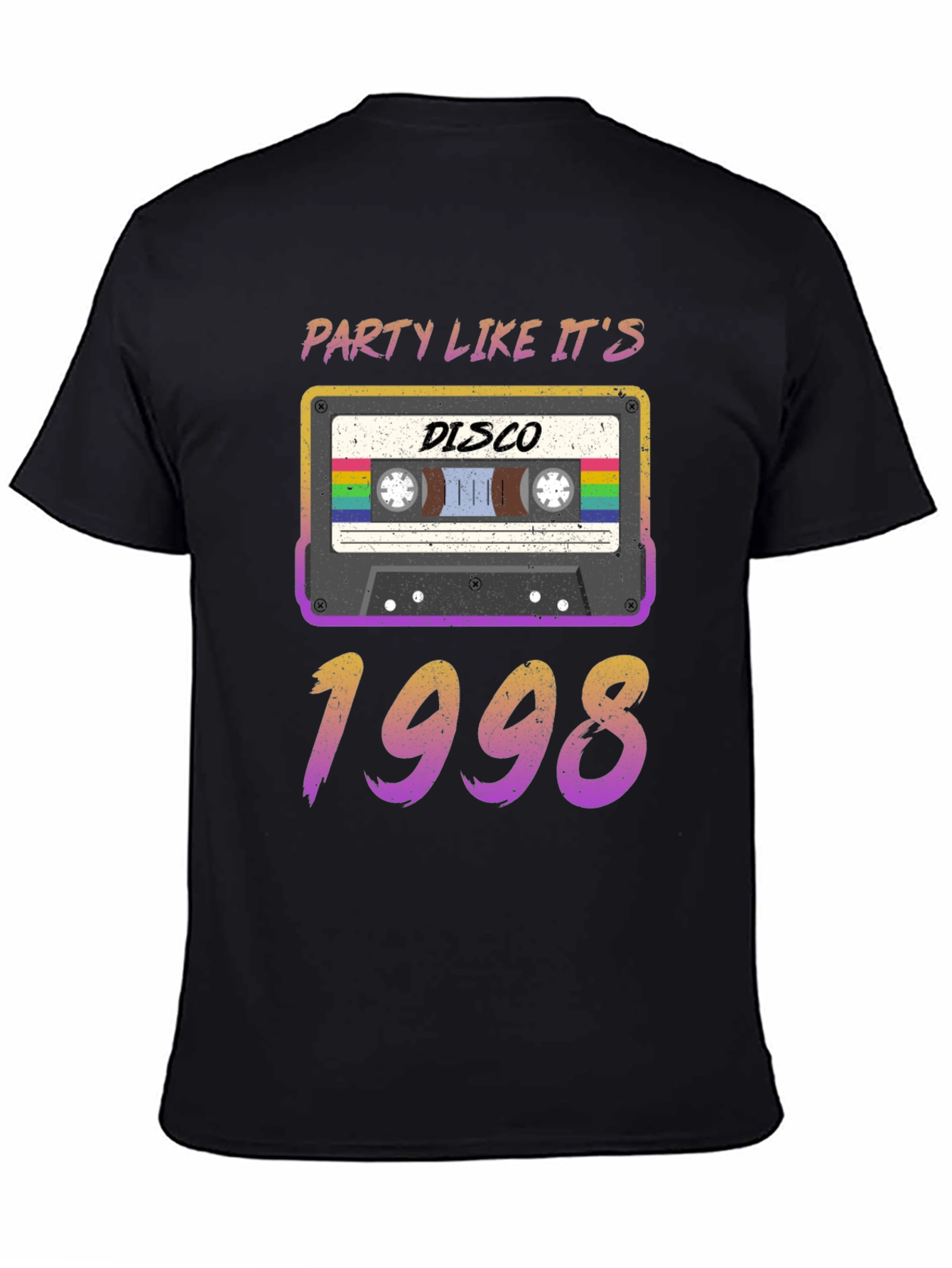 Retro Disco 1998 Cassette Graphic T-Shirt