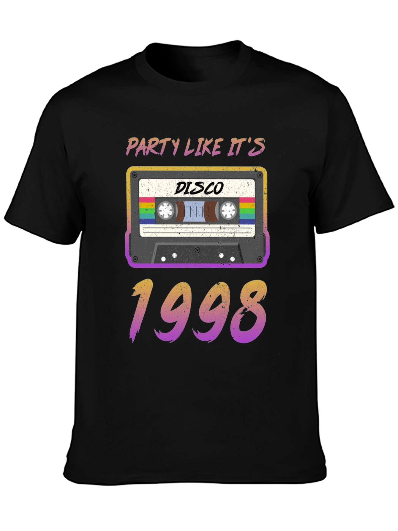 Retro Disco 1998 Cassette Graphic T-Shirt