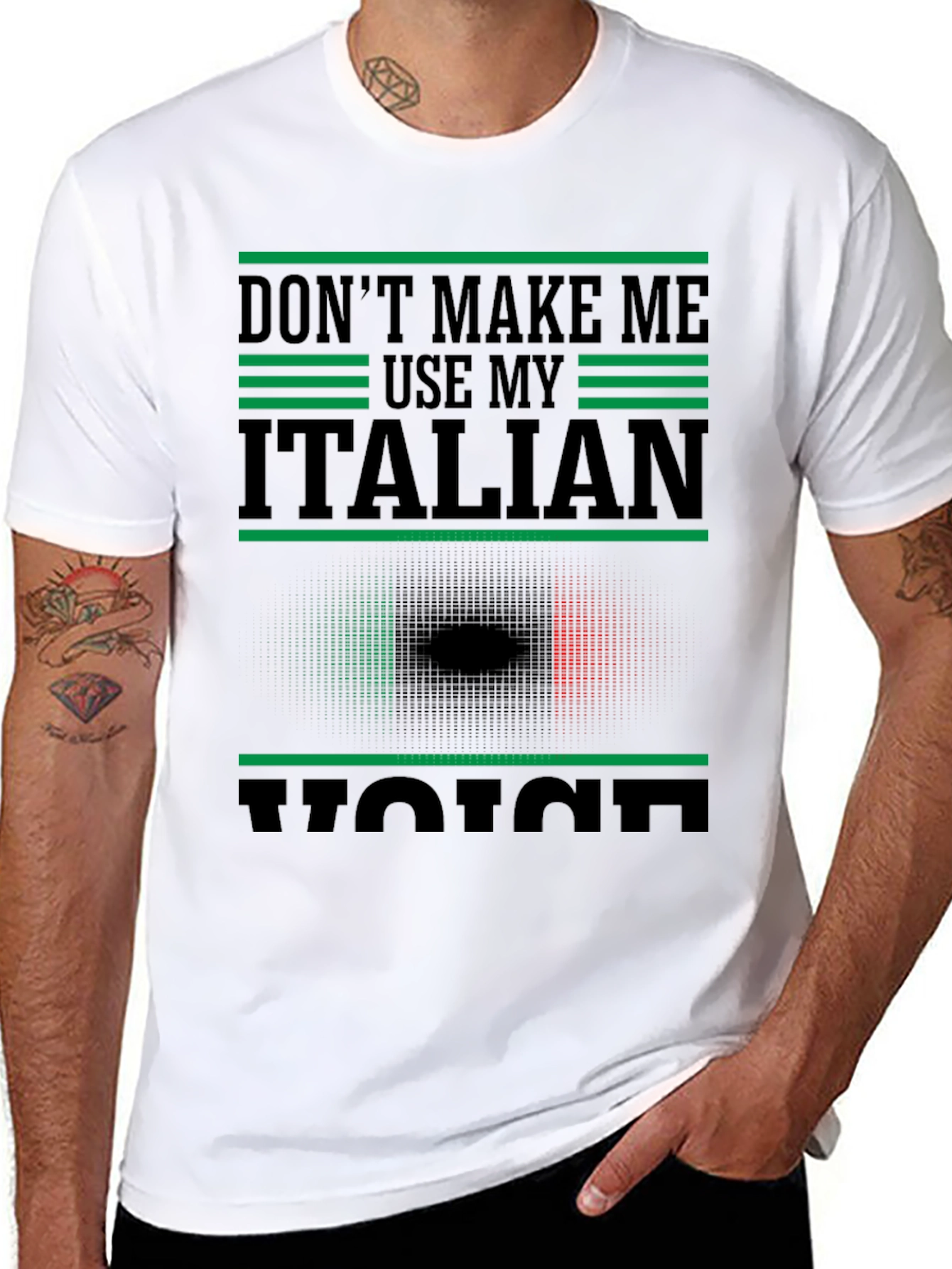 Italian Voice T-Shirt - Novelty Graphic Tee