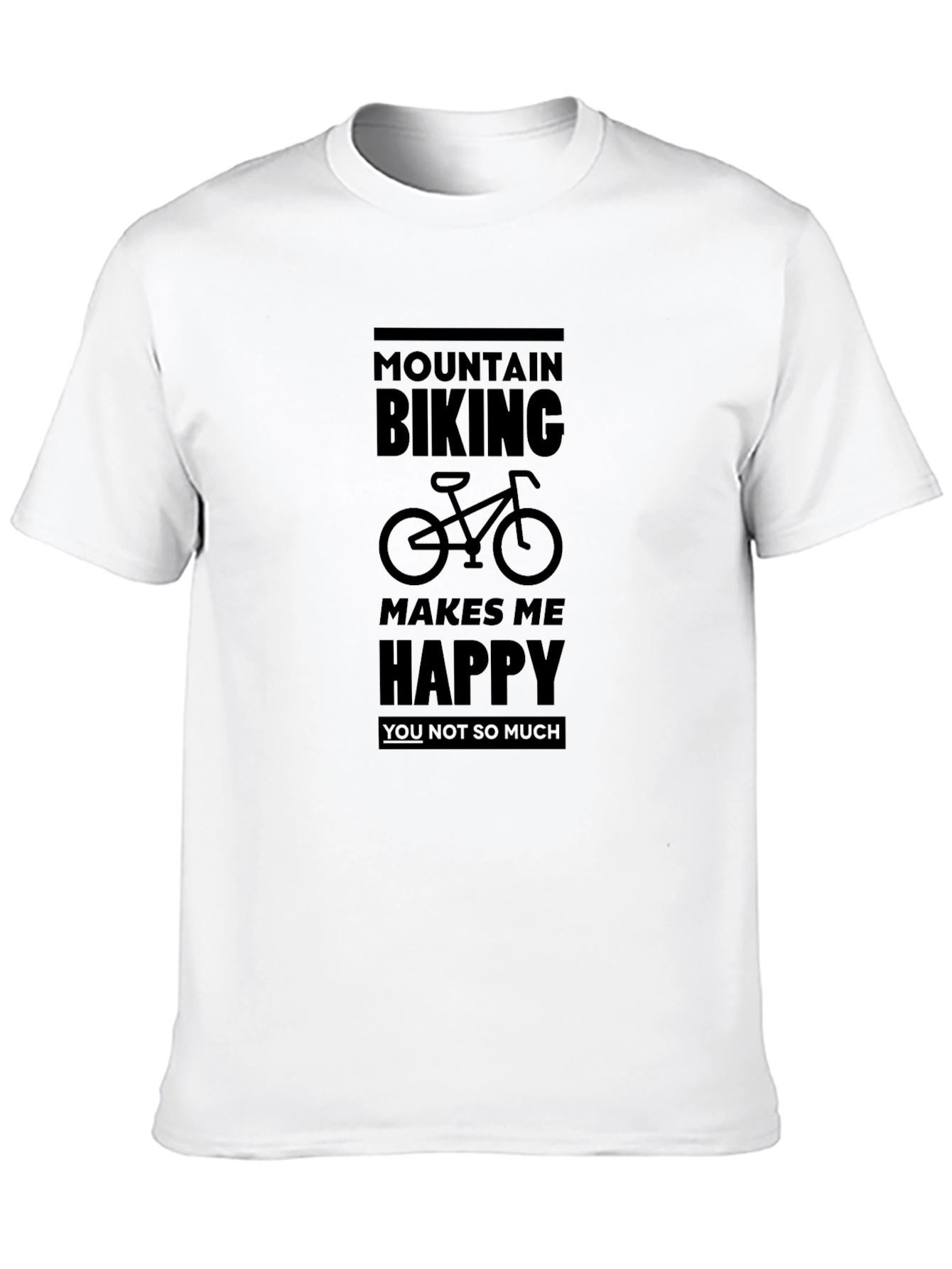 Mountain Biking Graphic T-Shirt - Humorous Design