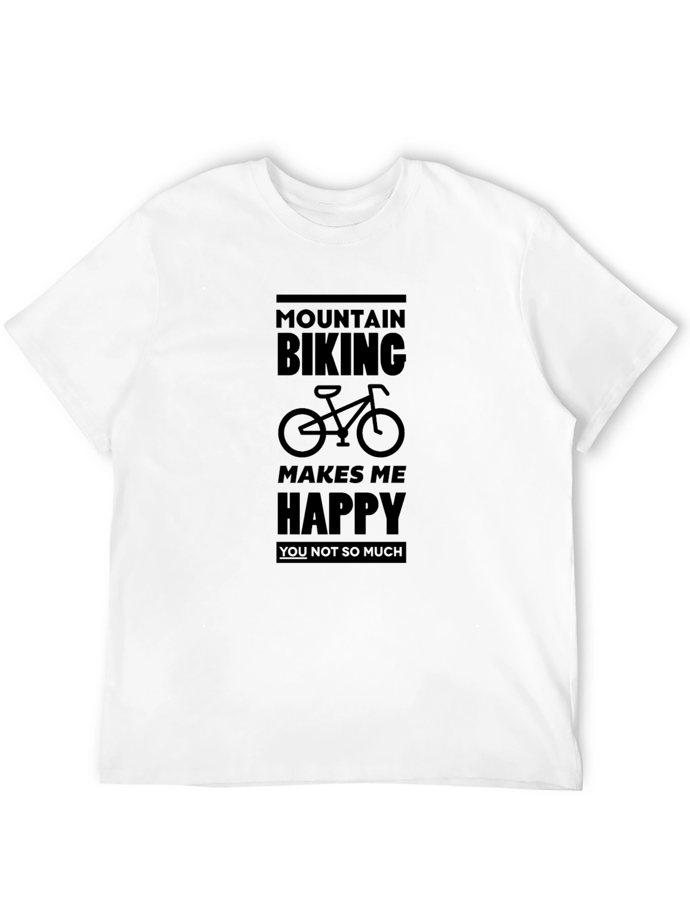 Mountain Biking Graphic T-Shirt - Humorous Design