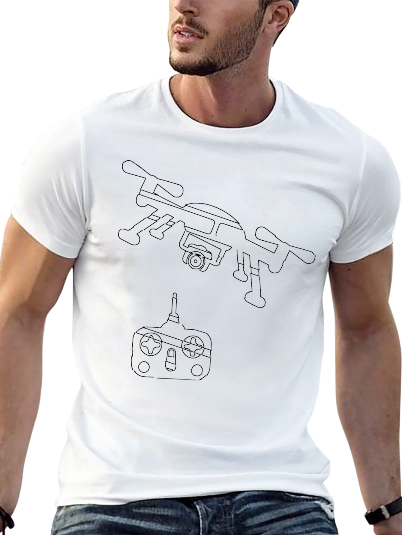 Drone Graphic Tee - Fly High in Style