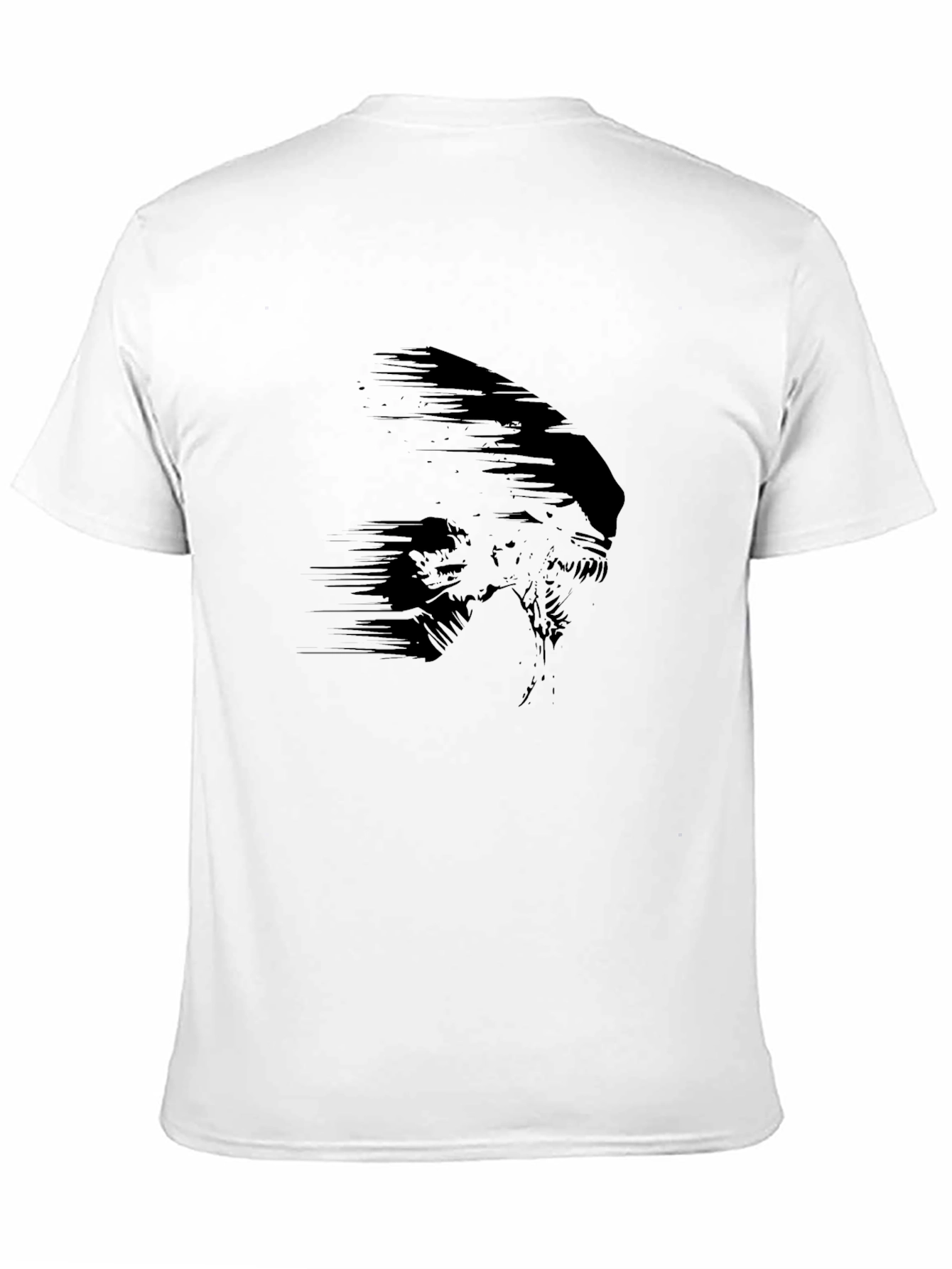 Mens Black Alien Graphic Print Tee