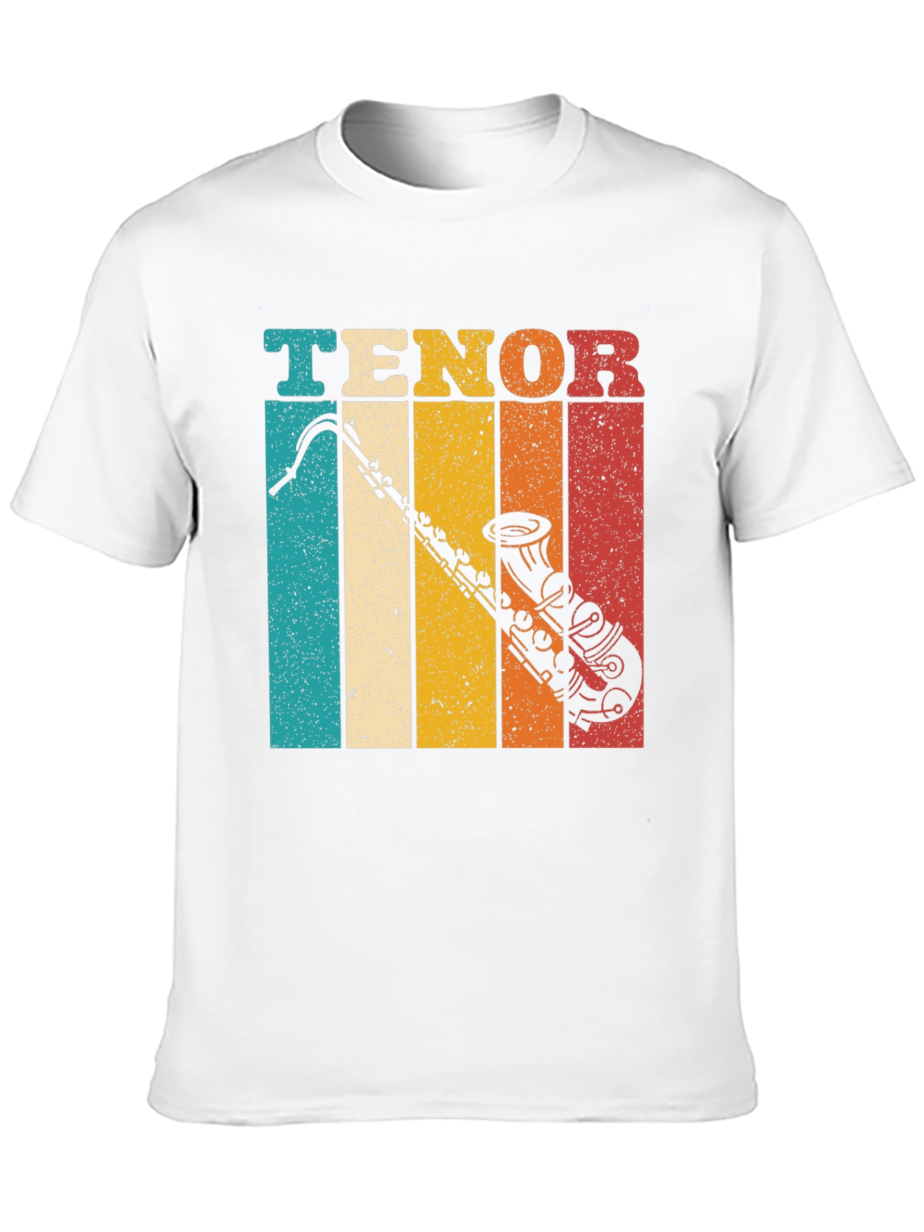 Retro Tenor Saxophone Graphic T-Shirt