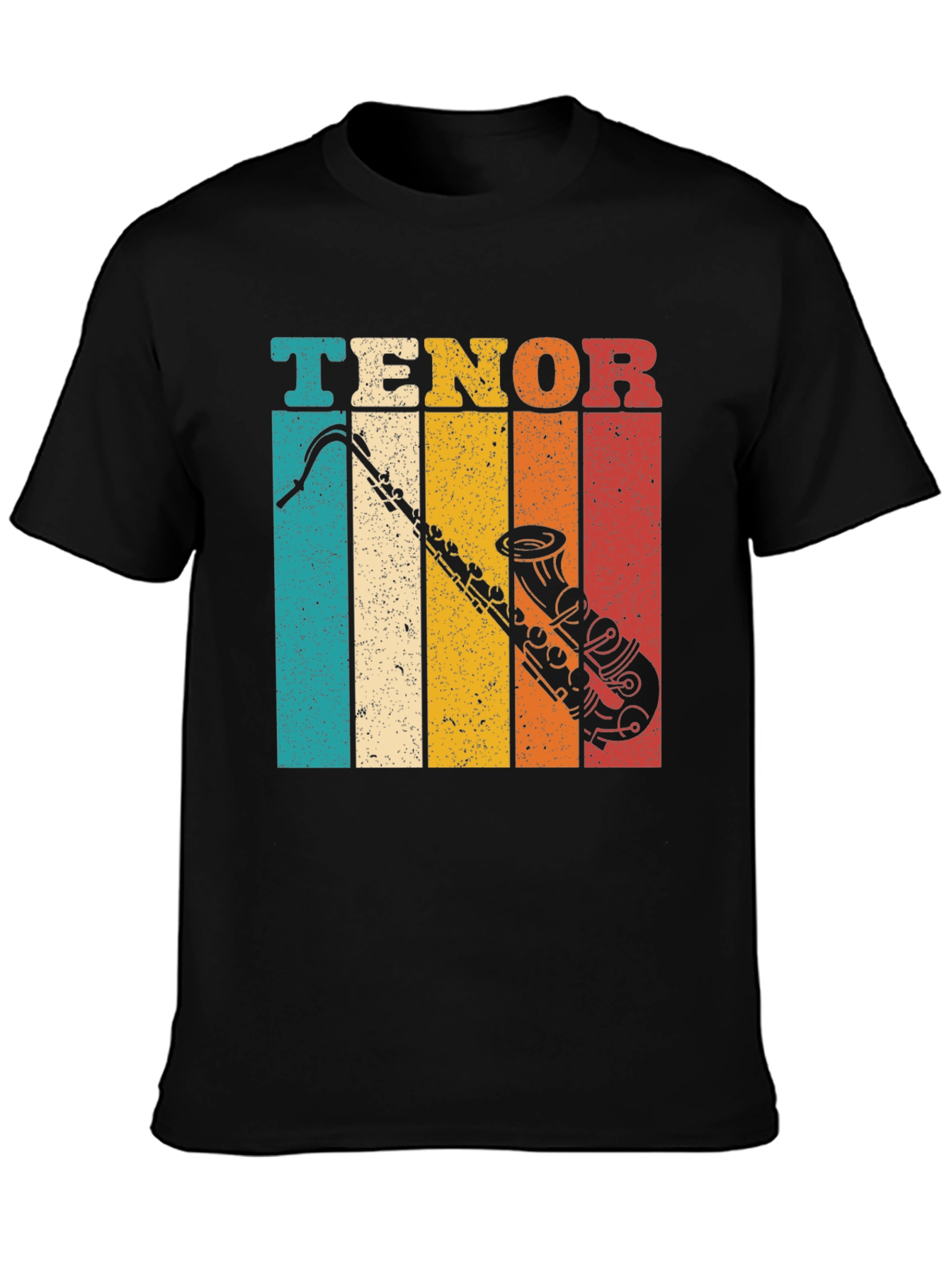 Retro Tenor Saxophone Graphic T-Shirt