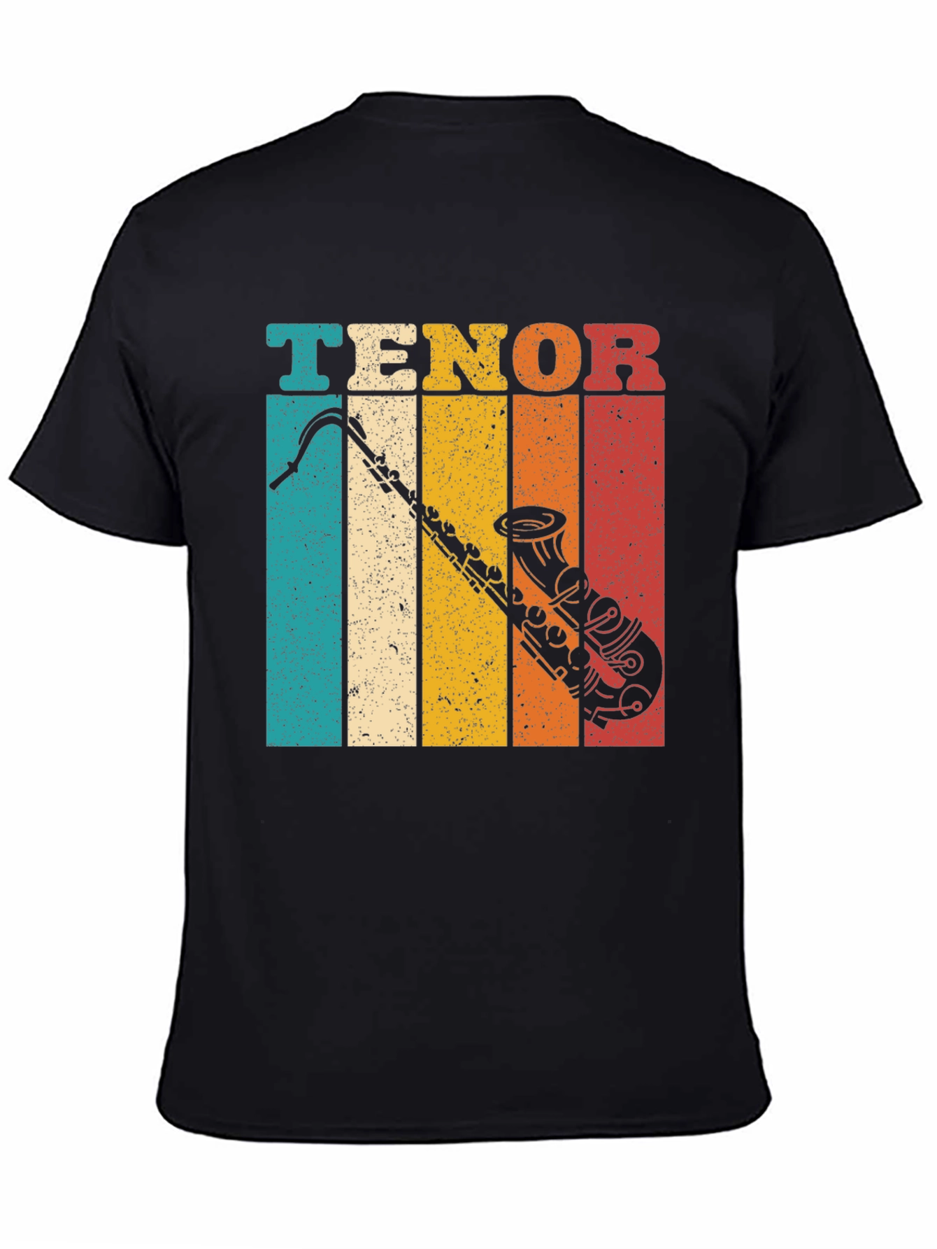 Retro Tenor Saxophone Graphic T-Shirt