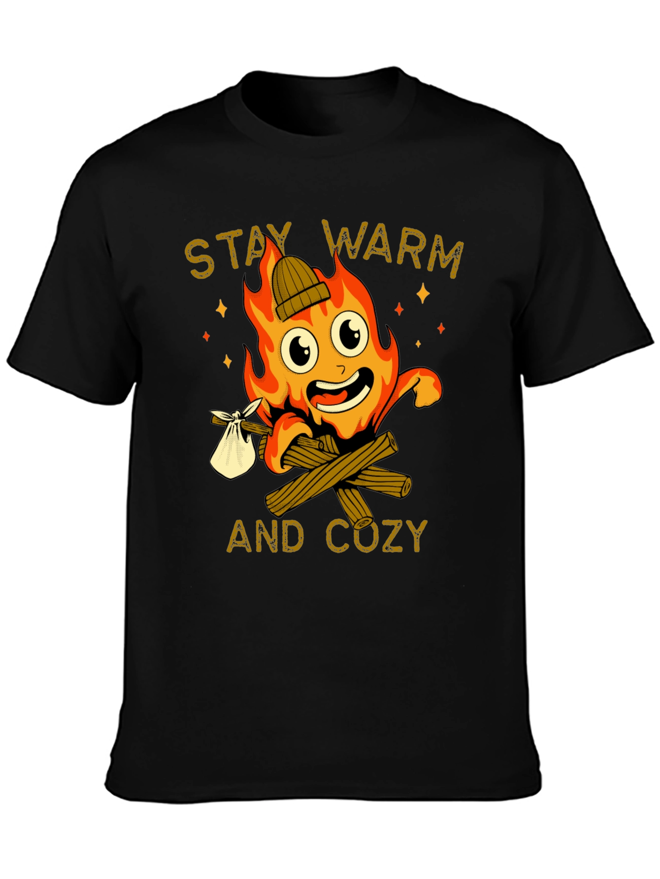 Stay Warm and Cozy Campfire T-Shirt