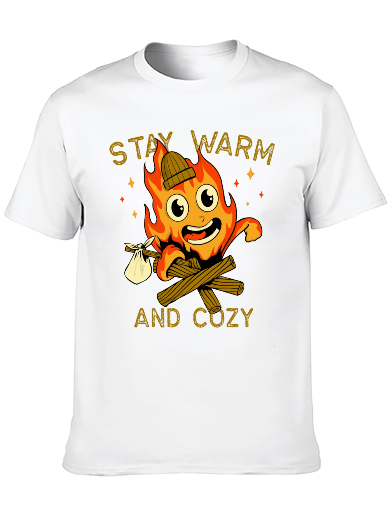 Stay Warm and Cozy Campfire T-Shirt