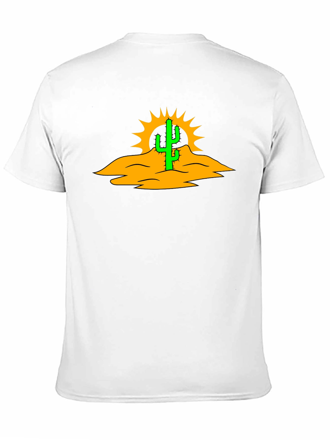 Cactus Desert Graphic Black T-Shirt