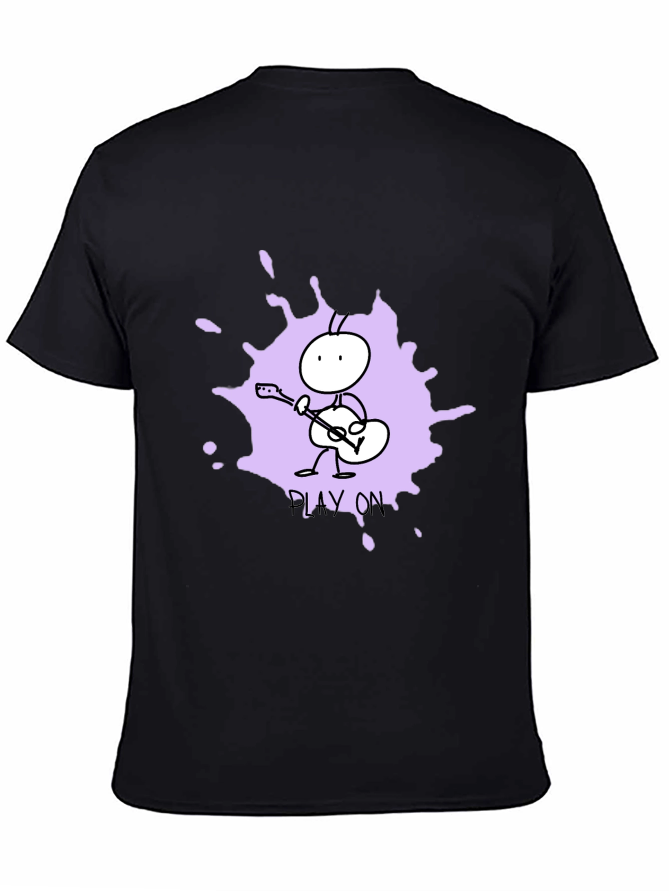 Play On Graphic Tee - Unique Ant Guitar Design