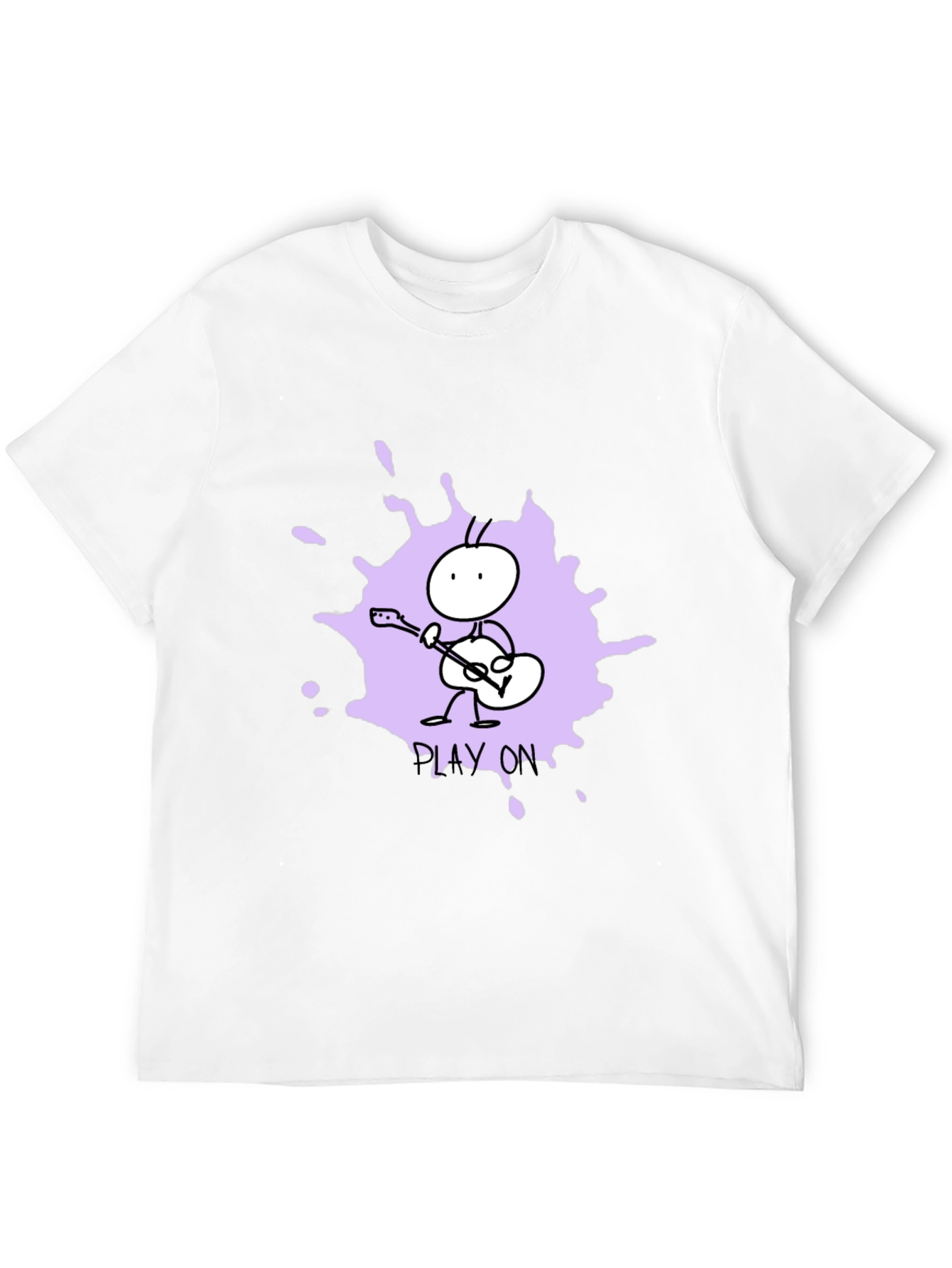 Play On Graphic Tee - Unique Ant Guitar Design