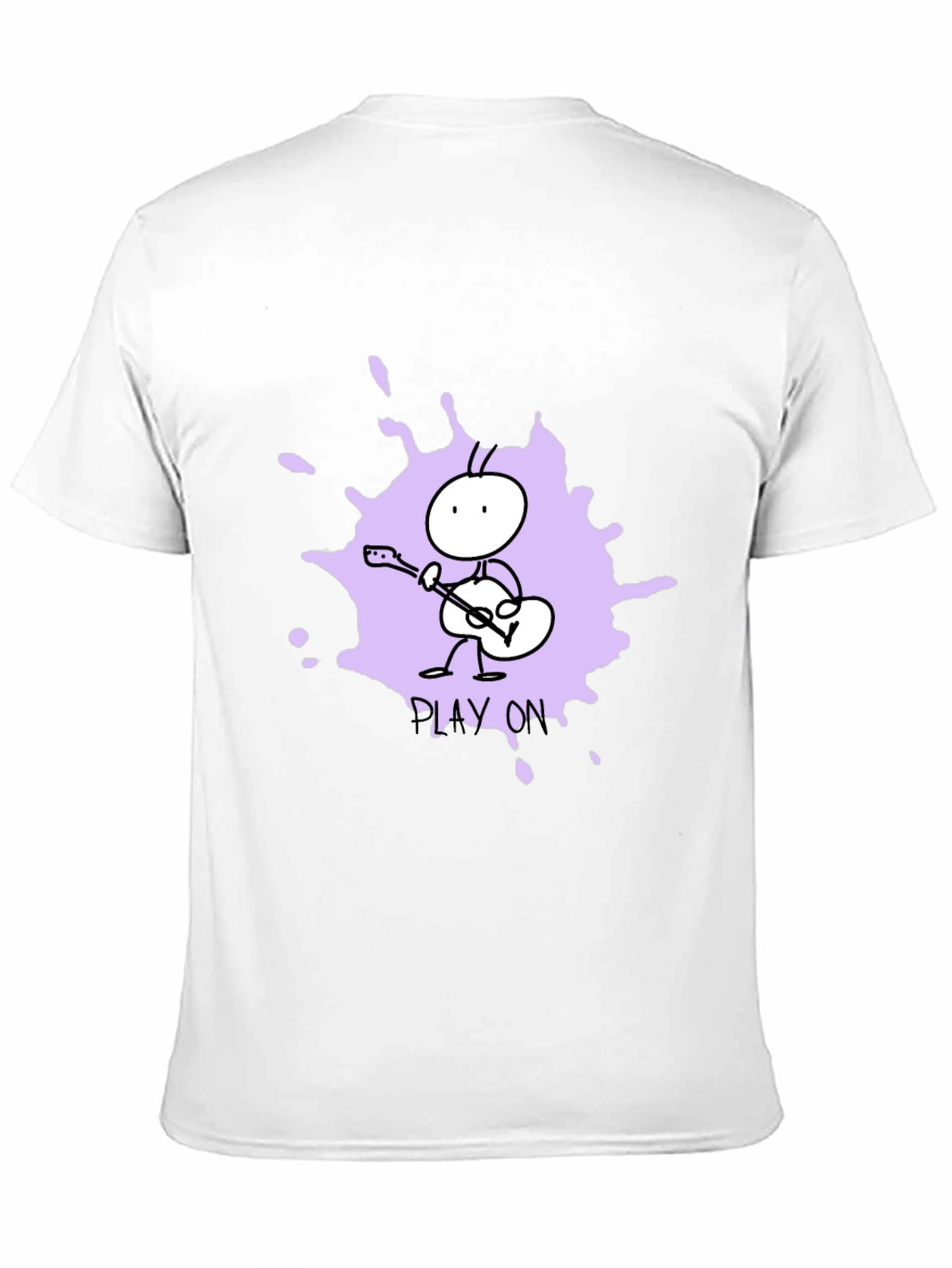 Play On Graphic Tee - Unique Ant Guitar Design