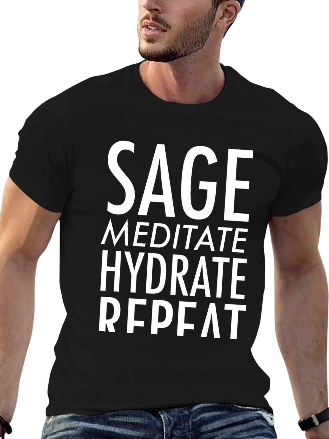 Sage Meditate Hydrate Repeat T-Shirt
