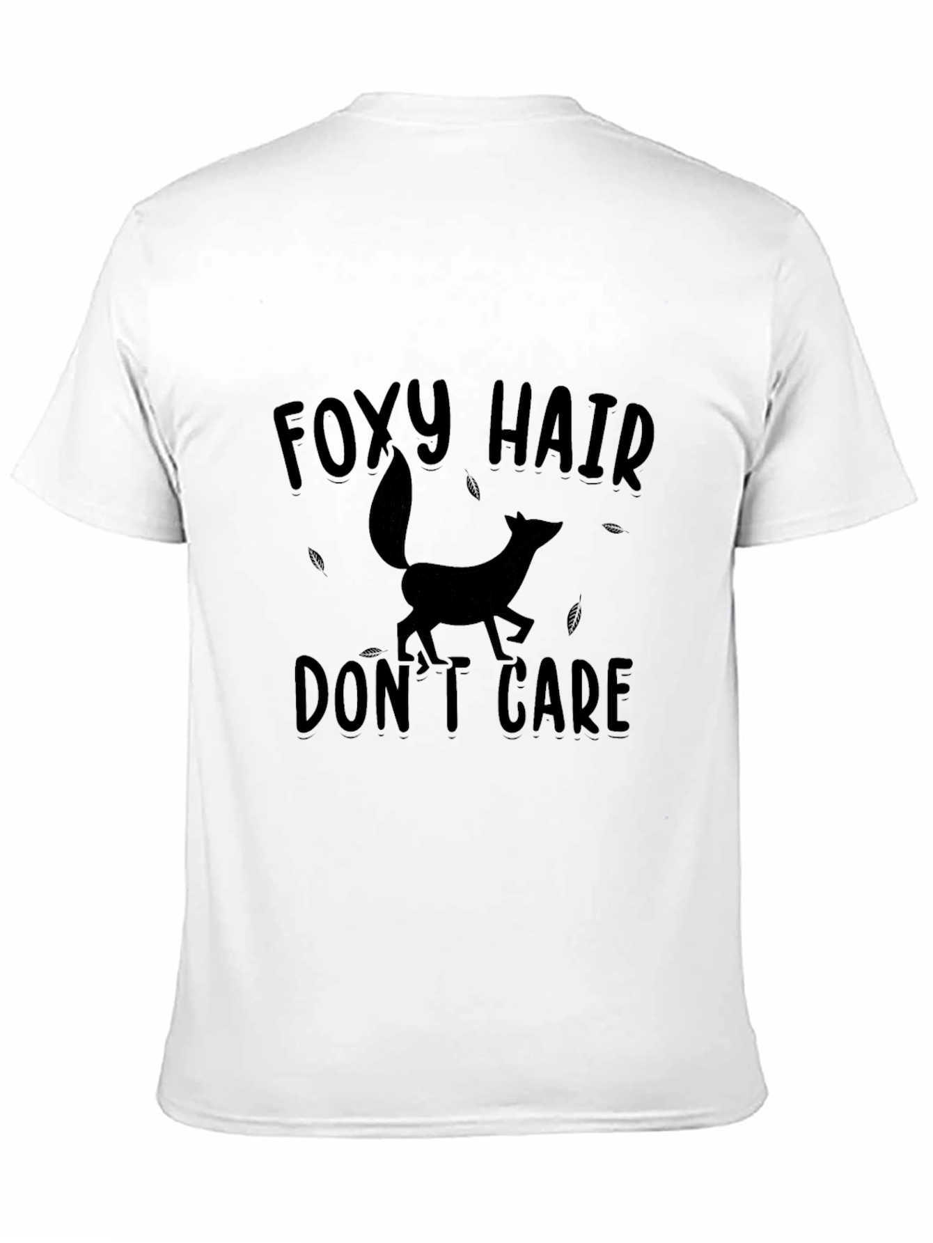 Foxy Hair Dont Care Black Graphic Tee