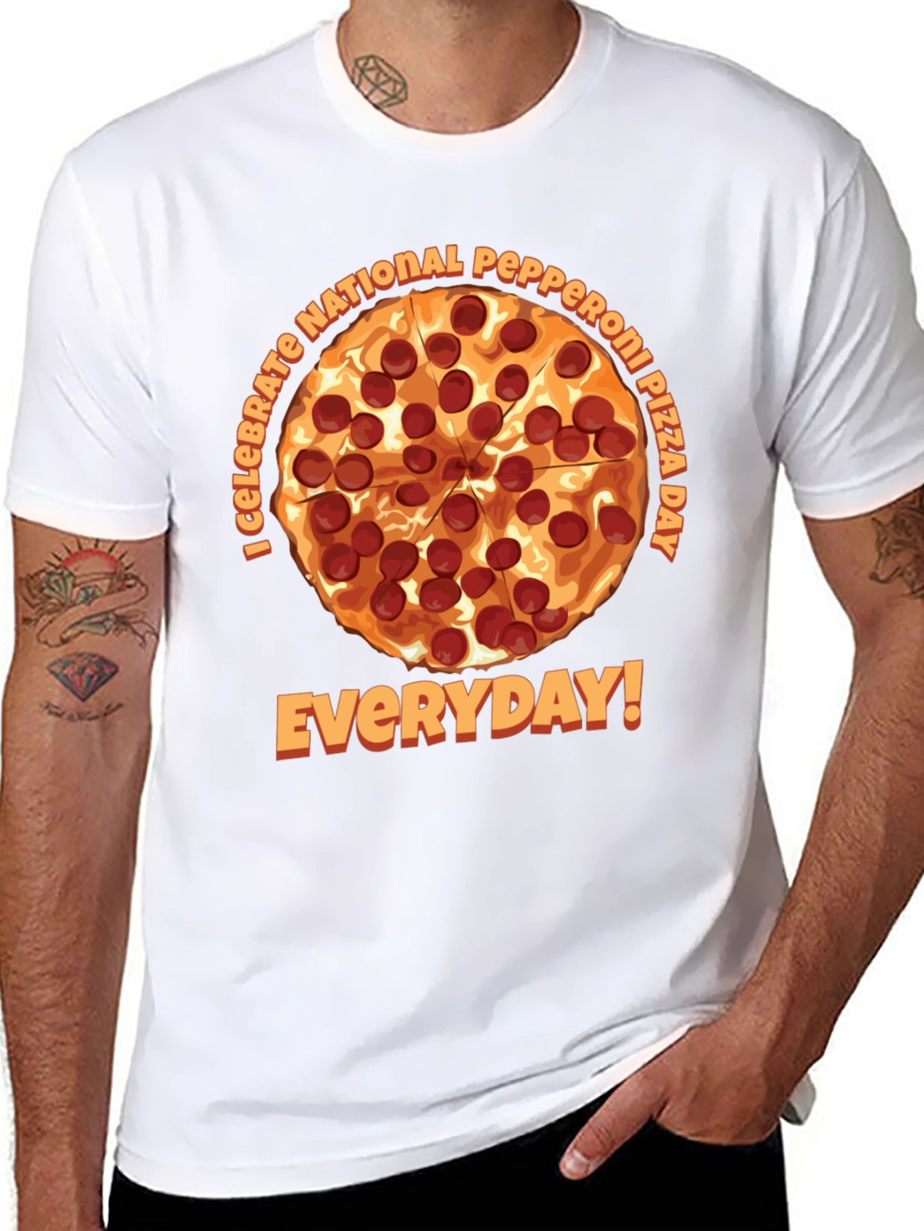 Pepperoni Pizza Day T-Shirt - Everyday Celebration
