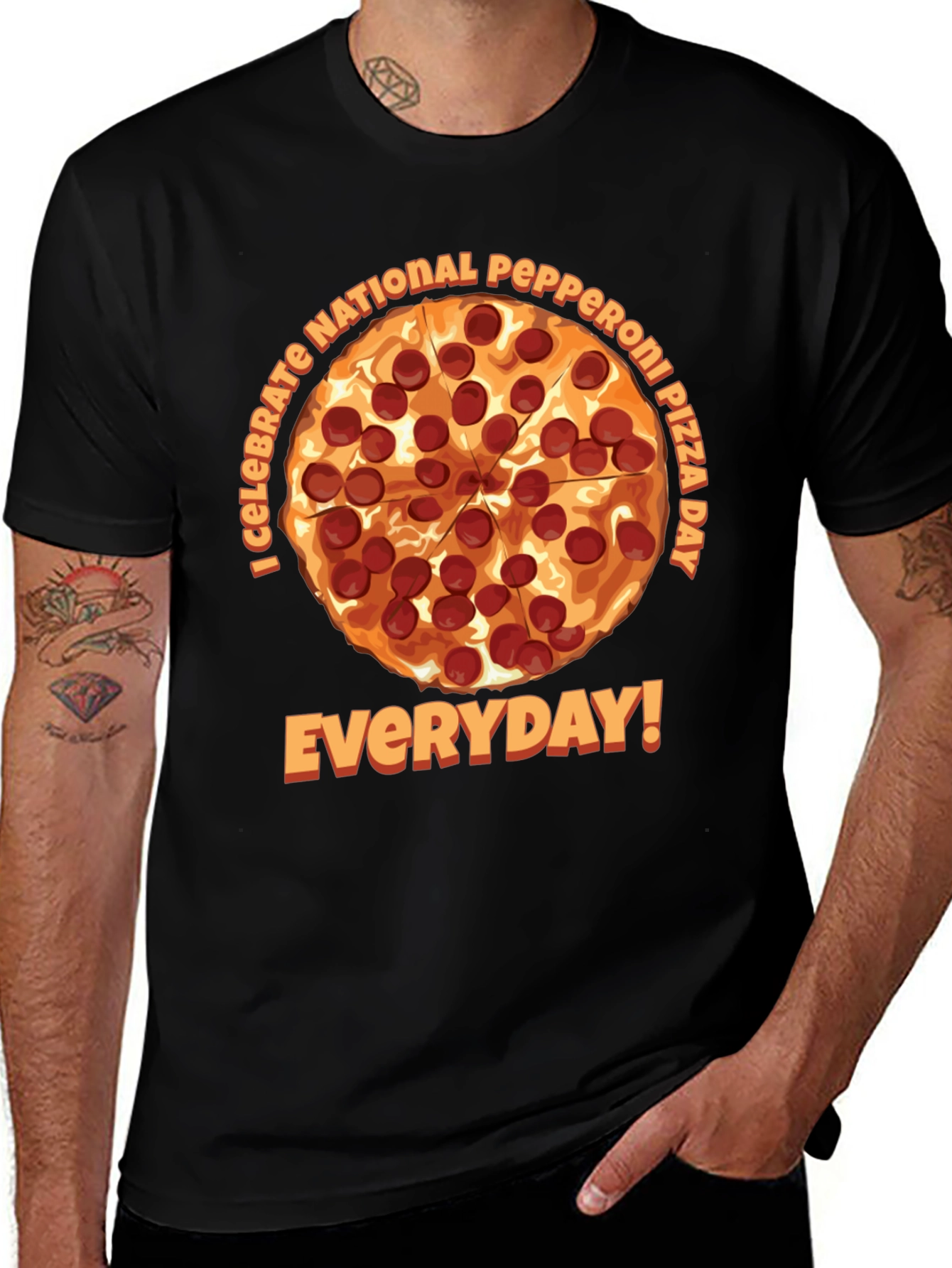 Pepperoni Pizza Day T-Shirt - Everyday Celebration