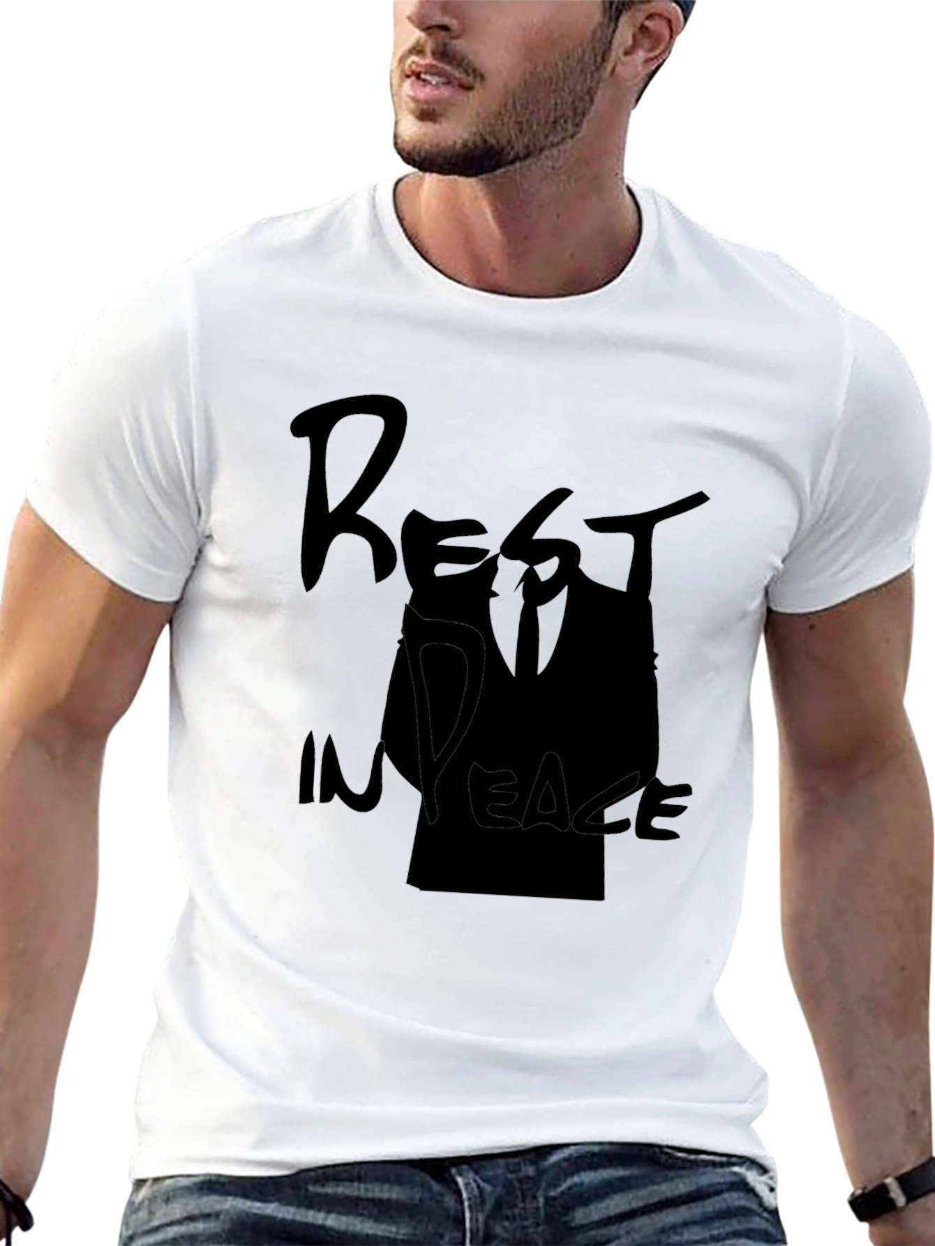 Rest In Peace Graphic T-Shirt - Black