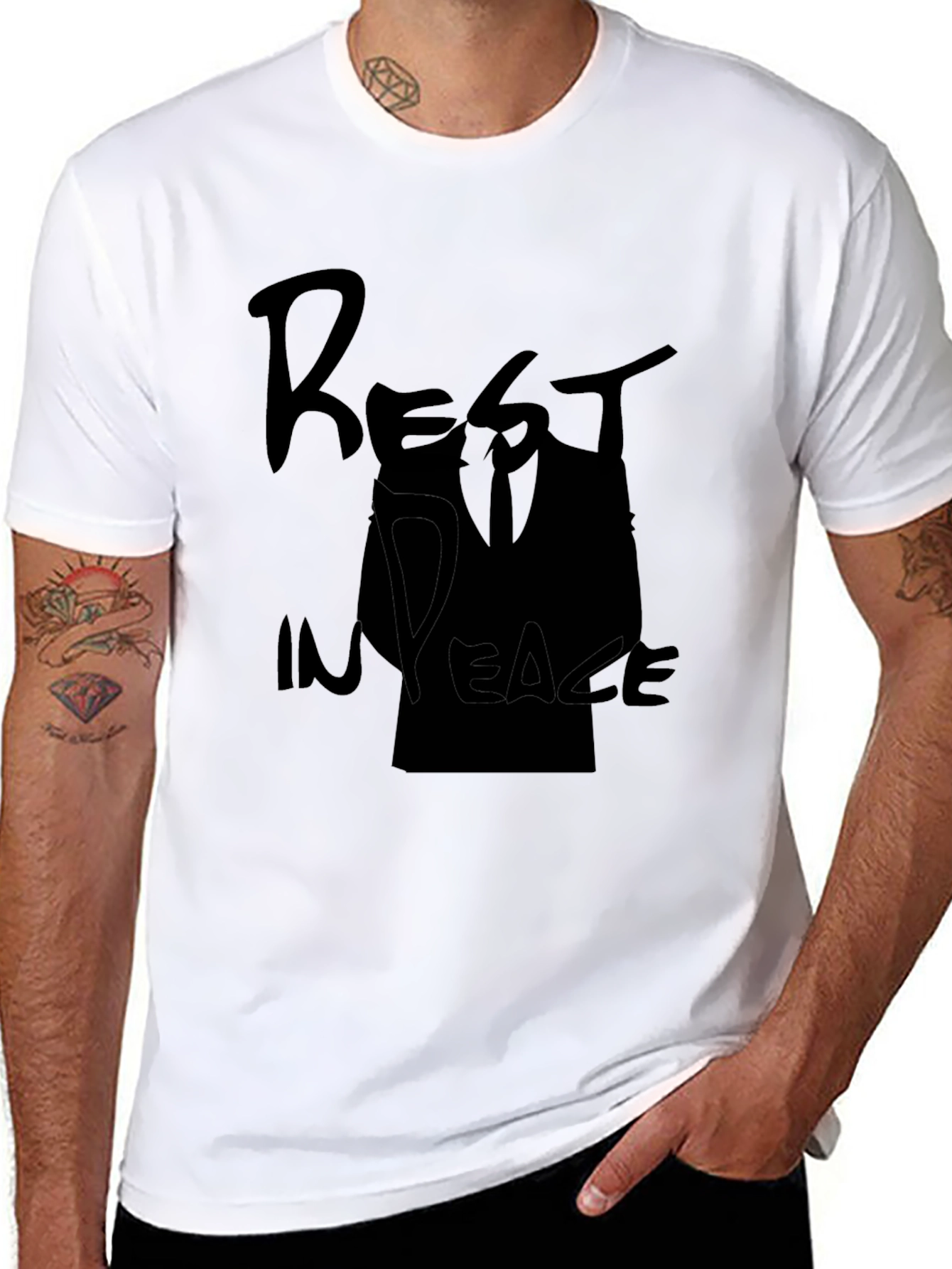 Rest In Peace Graphic T-Shirt - Black