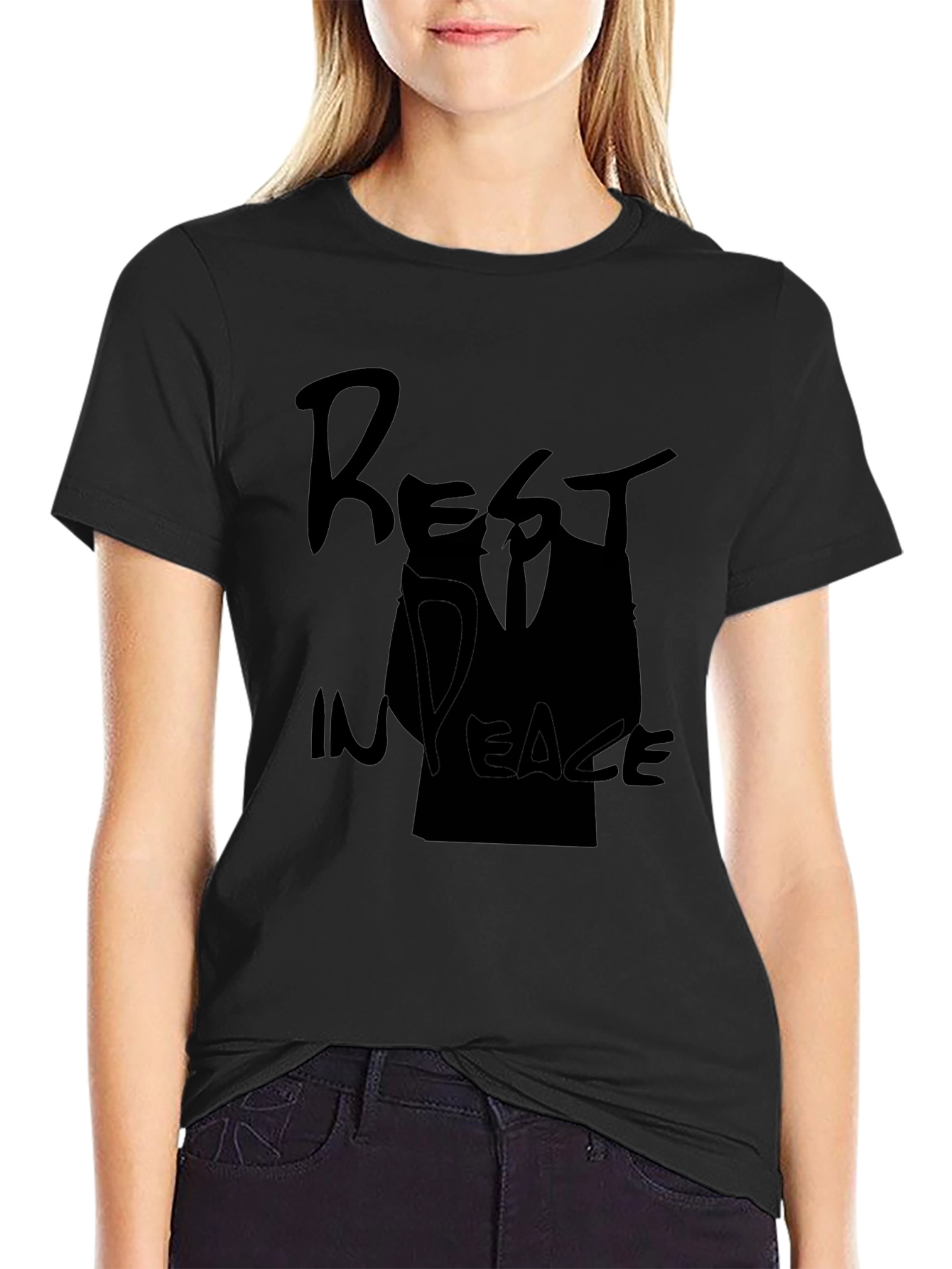 Rest In Peace Graphic T-Shirt - Black