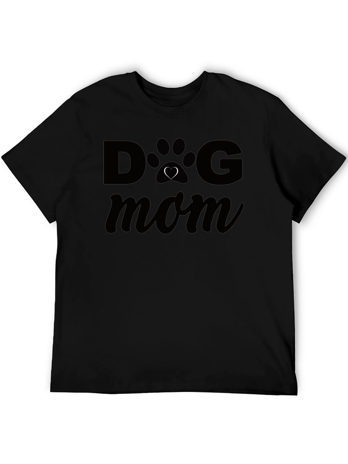 Dog Mom T-Shirt - Cute Paw Print Heart Design