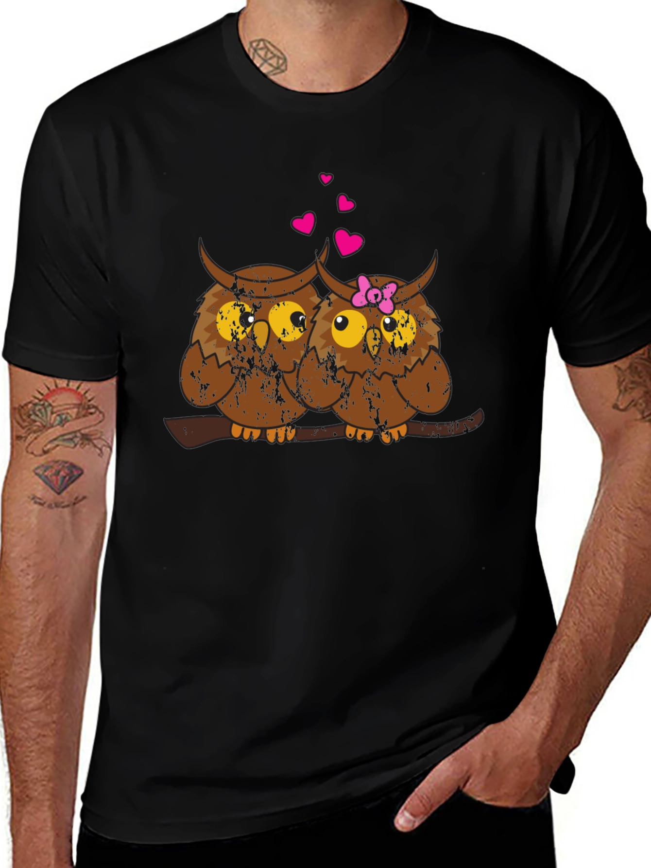 Owl Love T-Shirt - Cute Couple Design