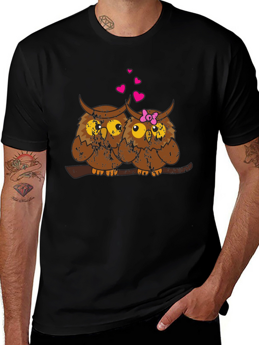 Owl Love T-Shirt - Cute Couple Design
