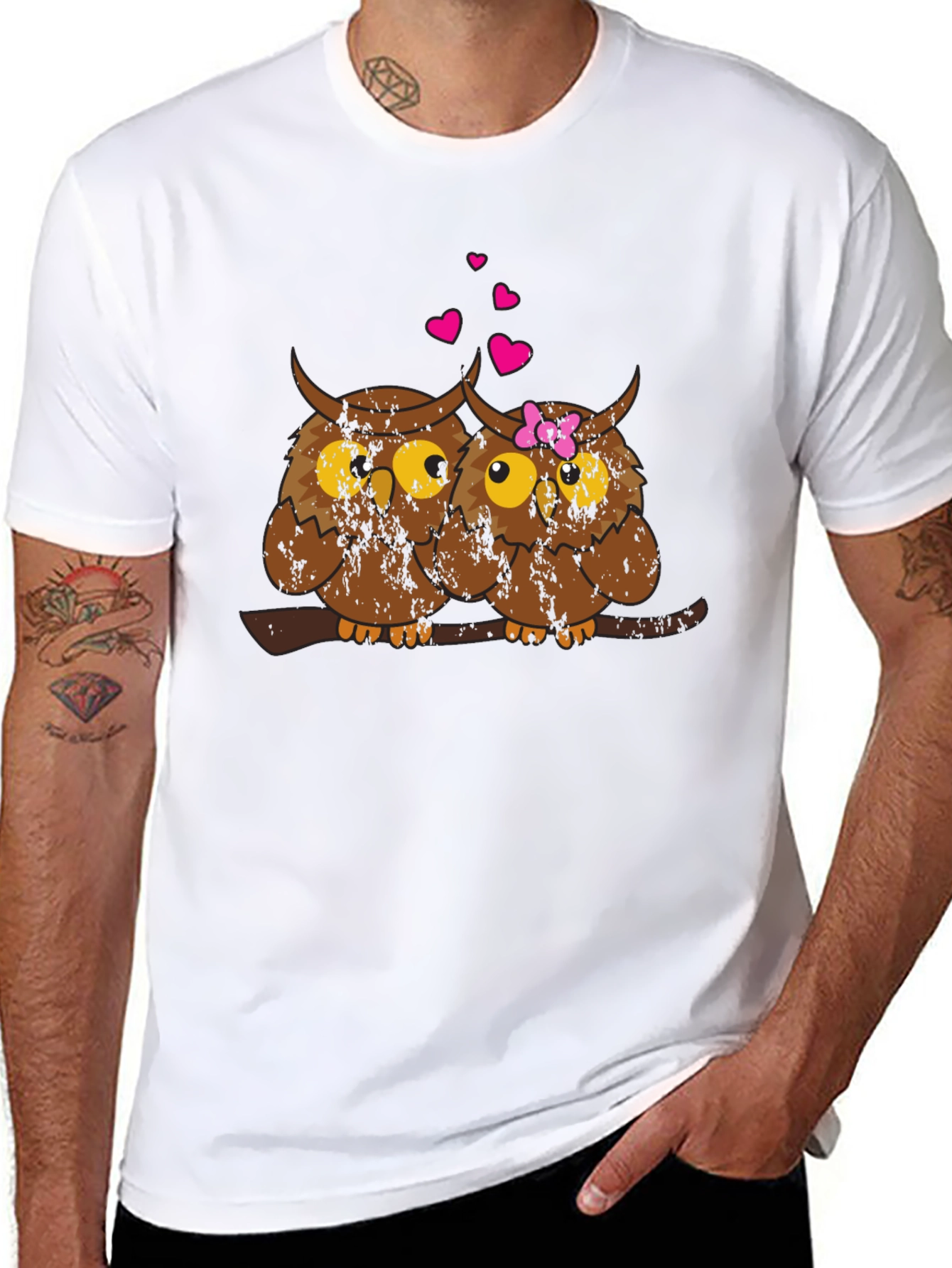 Owl Love T-Shirt - Cute Couple Design