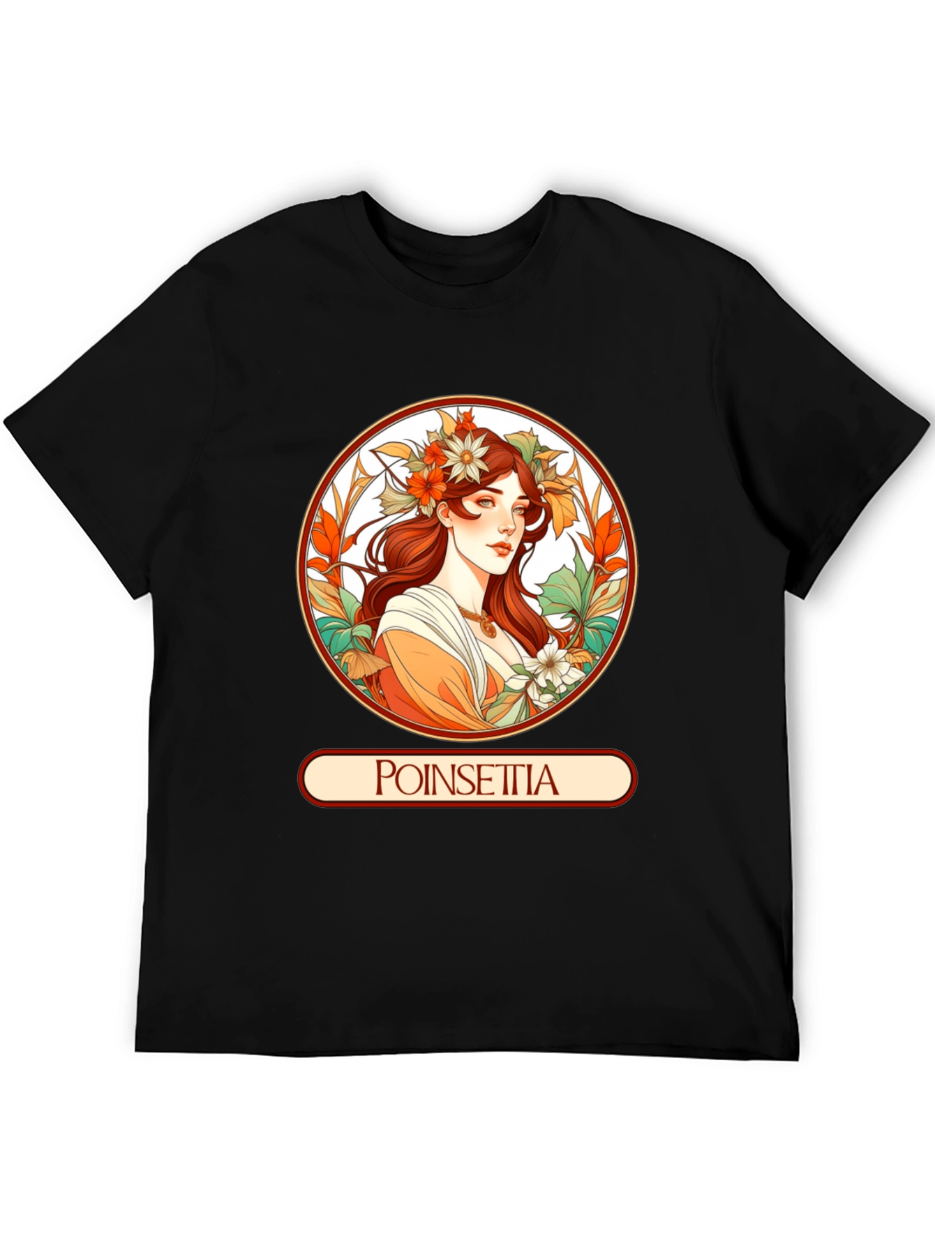 Poinsettia Art Nouveau T-Shirt