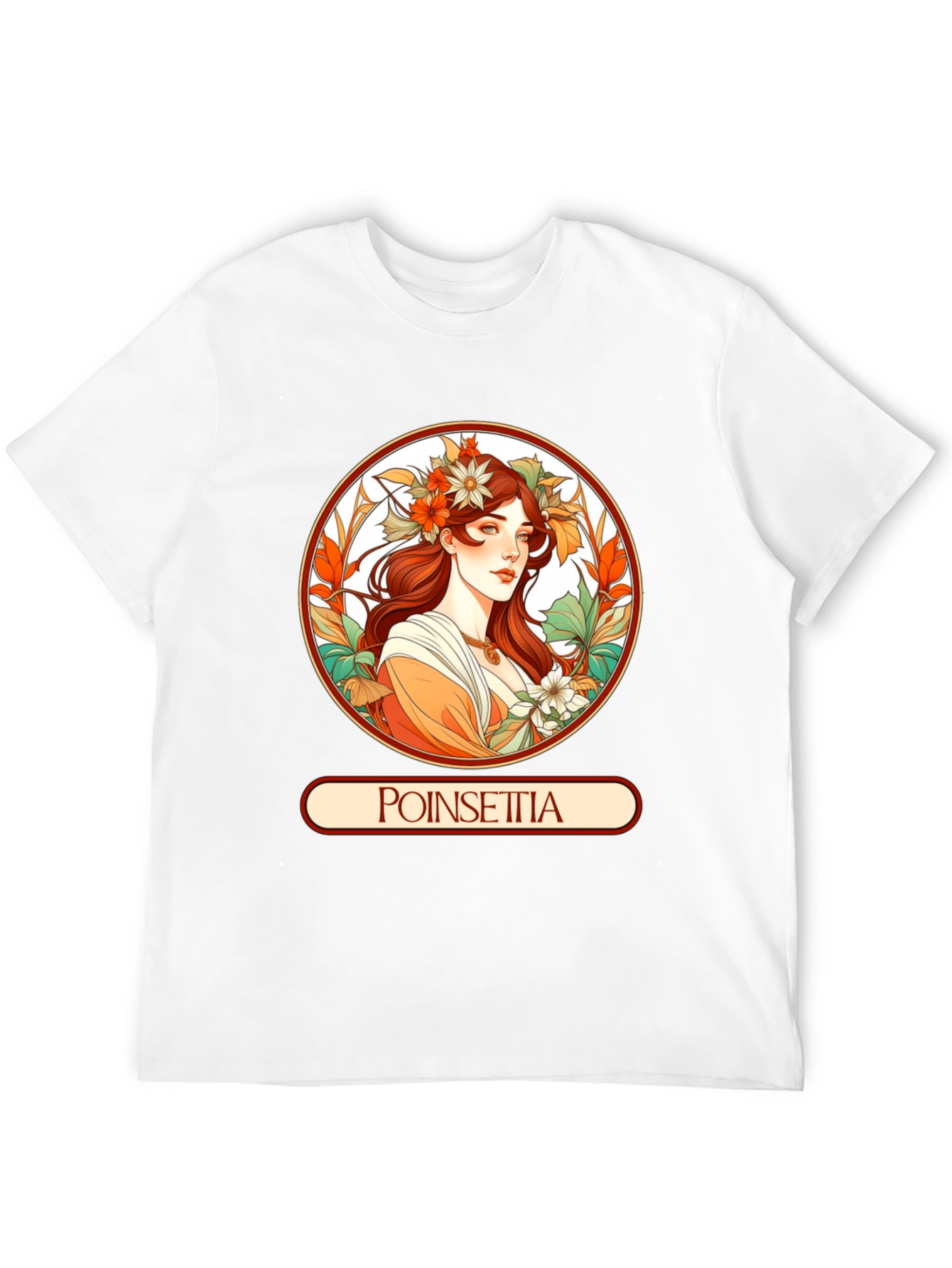 Poinsettia Art Nouveau T-Shirt