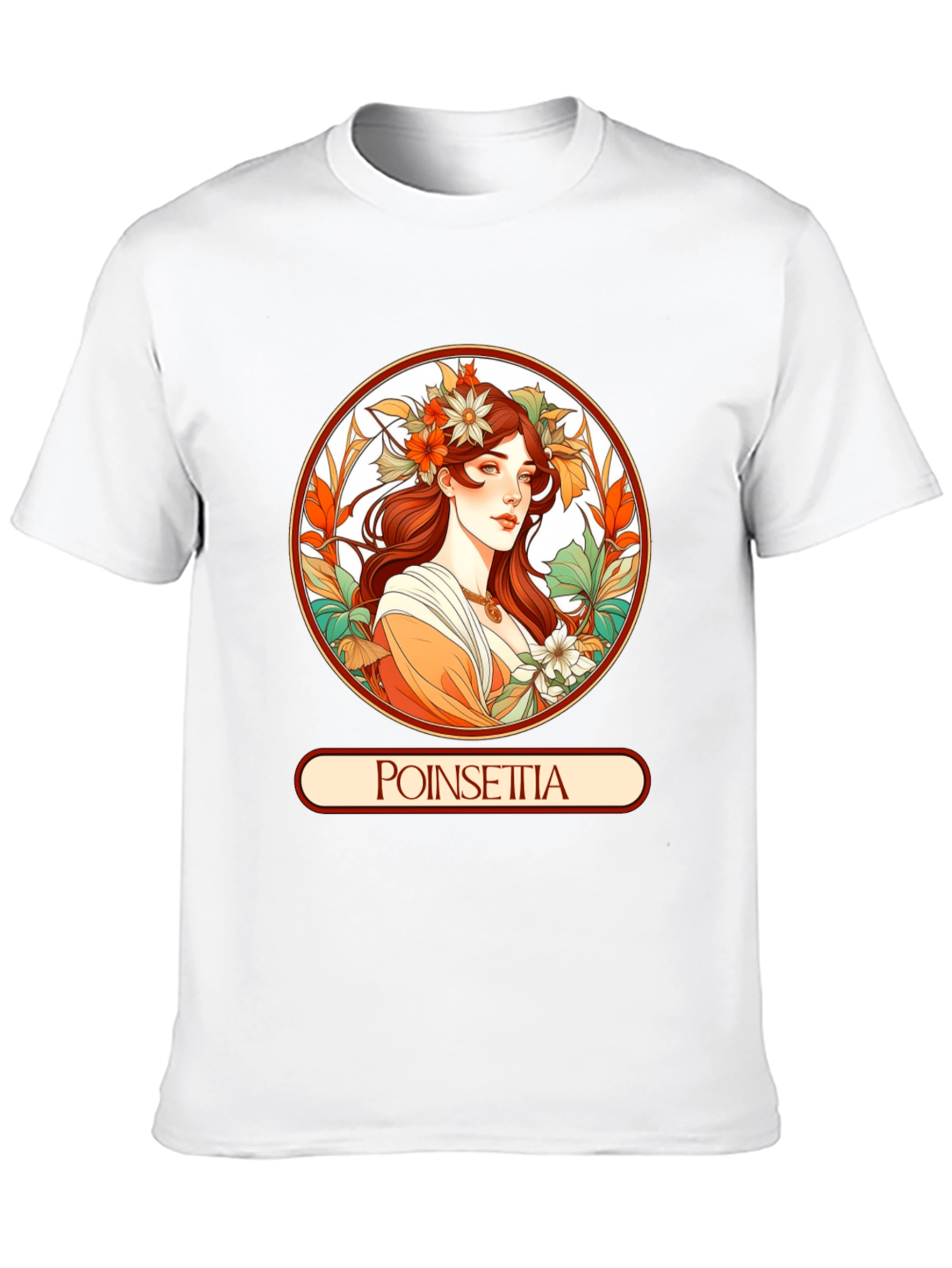 Poinsettia Art Nouveau T-Shirt