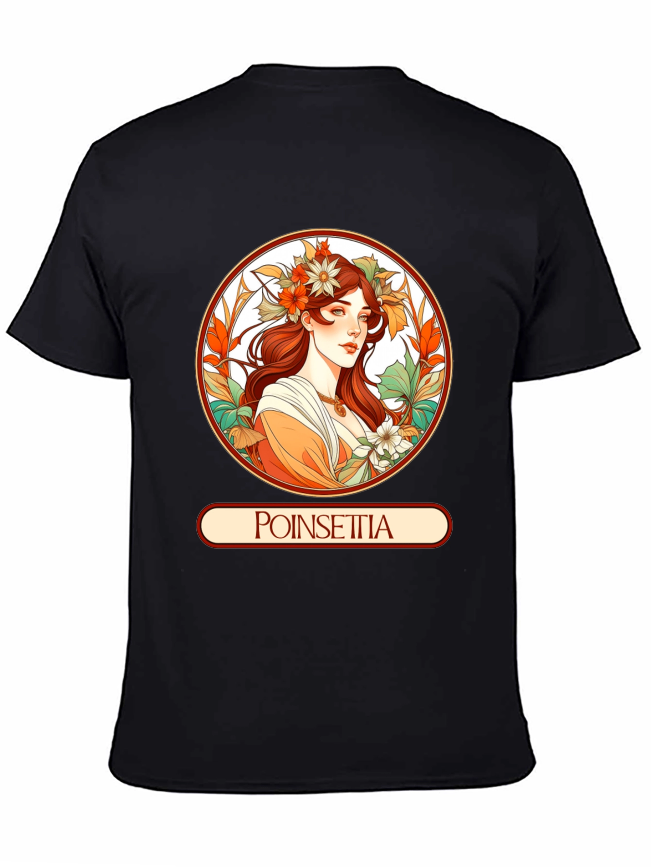 Poinsettia Art Nouveau T-Shirt