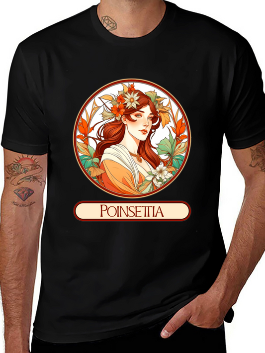 Poinsettia Art Nouveau T-Shirt