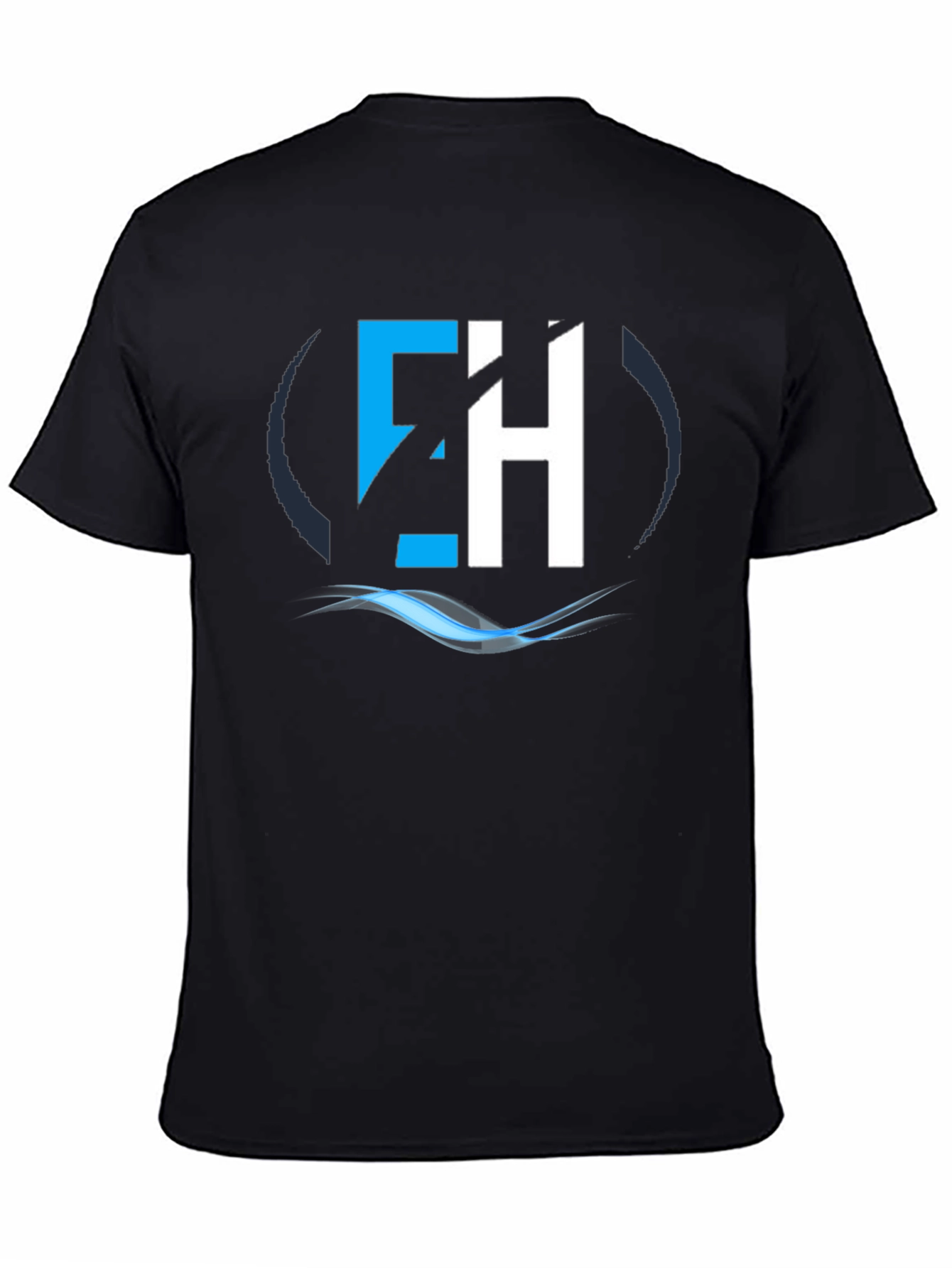Abstract EH Graphic Black T-Shirt